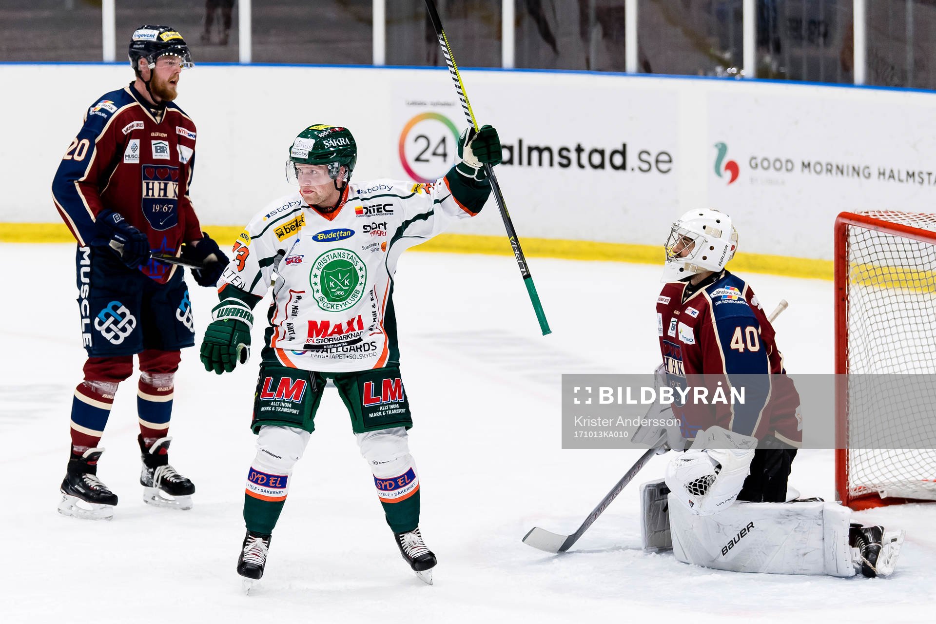 Kristianstads  Sonny Karlsson jublar