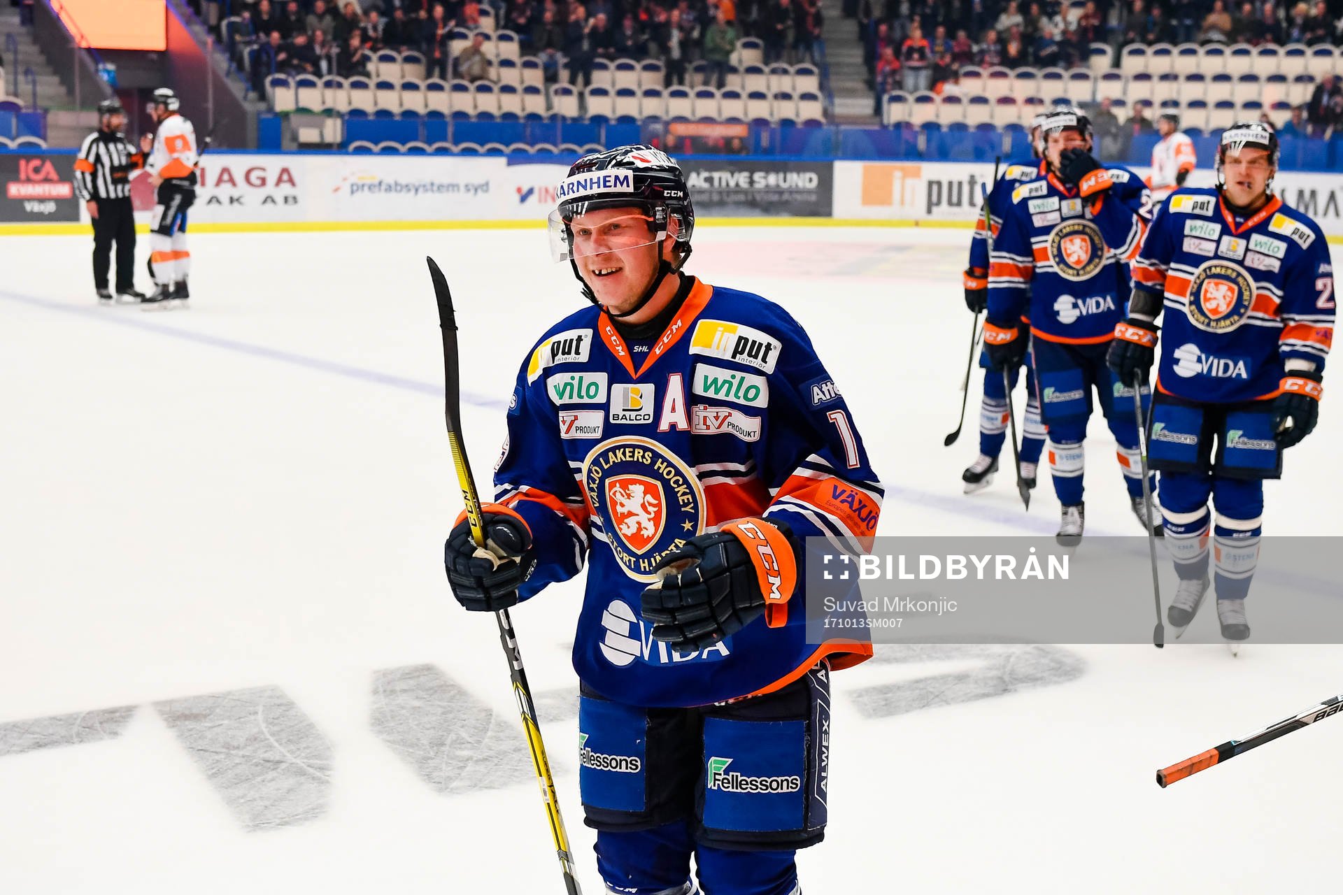 Växjös Tuomas Kiiskinen jublar