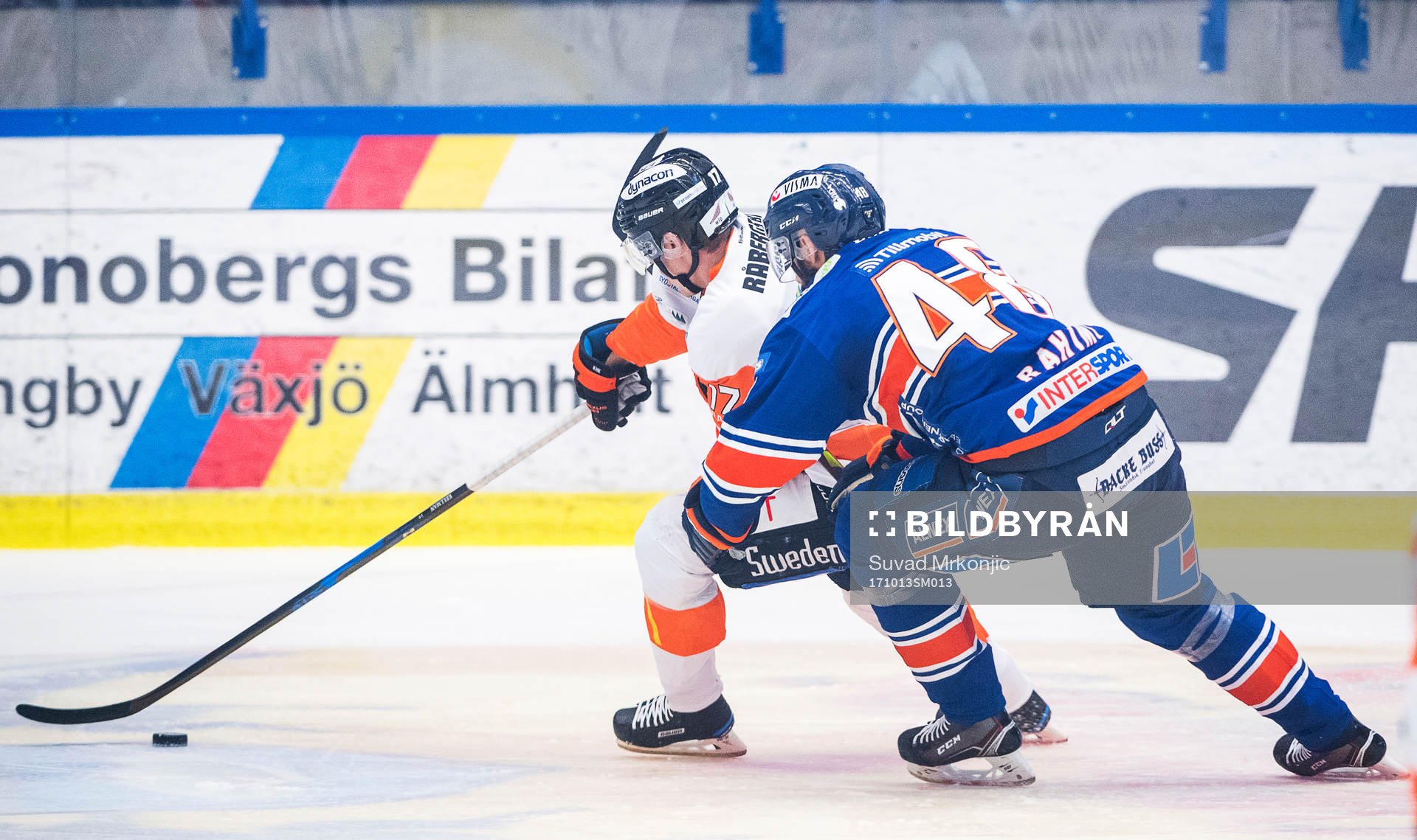 Karlskronas Joel Kellman och Växjös Daniel Rahimi