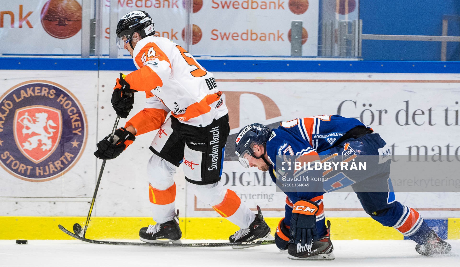 Växjös Martin Lundberg och Karlskronas Alexander Deilert