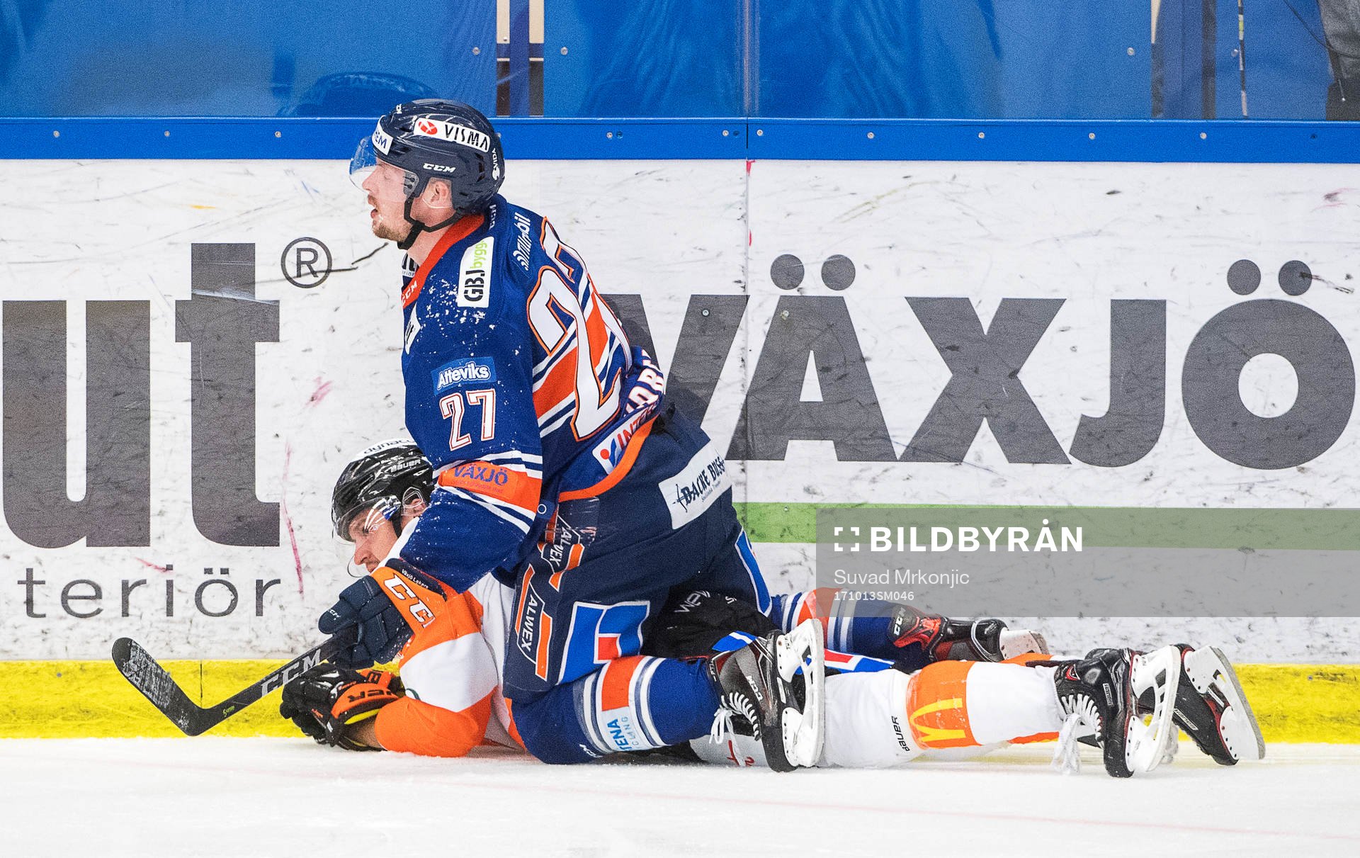 Växjös Martin Lundberg och Karlskronas Alexander Deilert