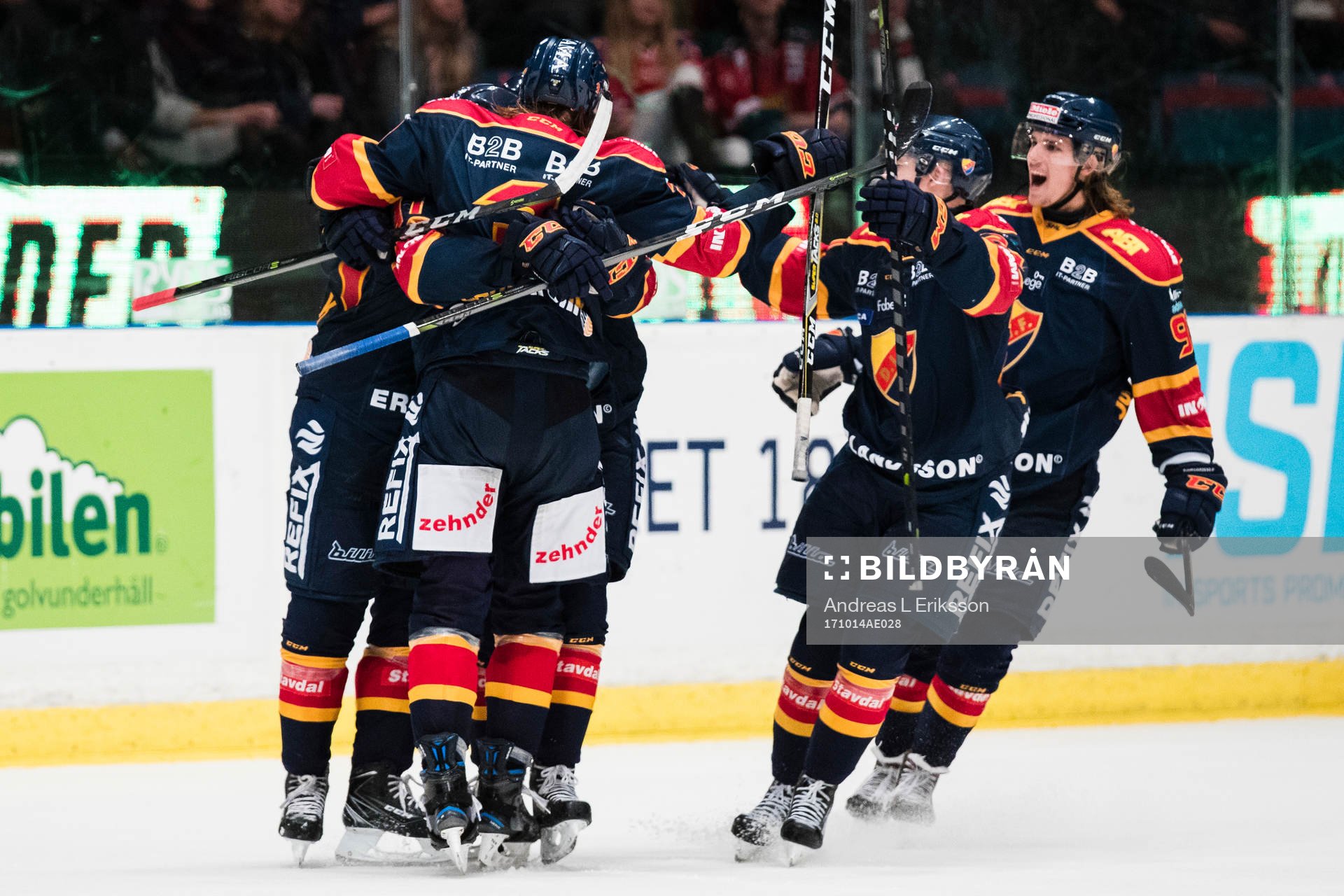 Djurgårdens spelare jublar