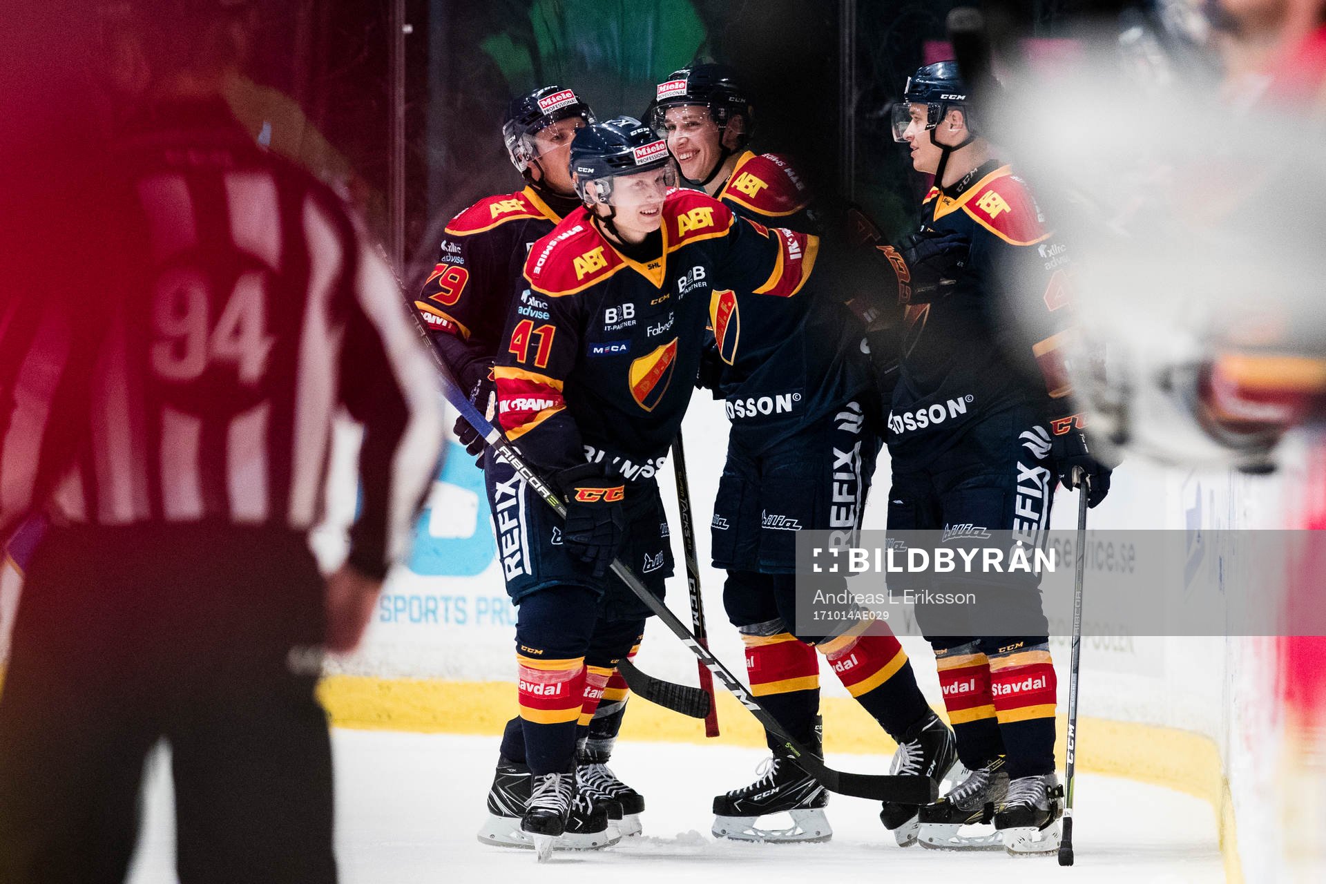 Djurgårdens Patrik Lundh, Alexander Falk, Lukas Vejdemo