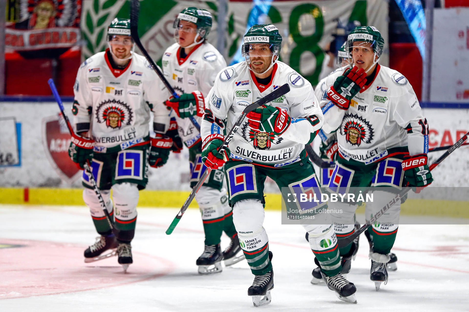 Frölundas Joel Lundqvist jublar