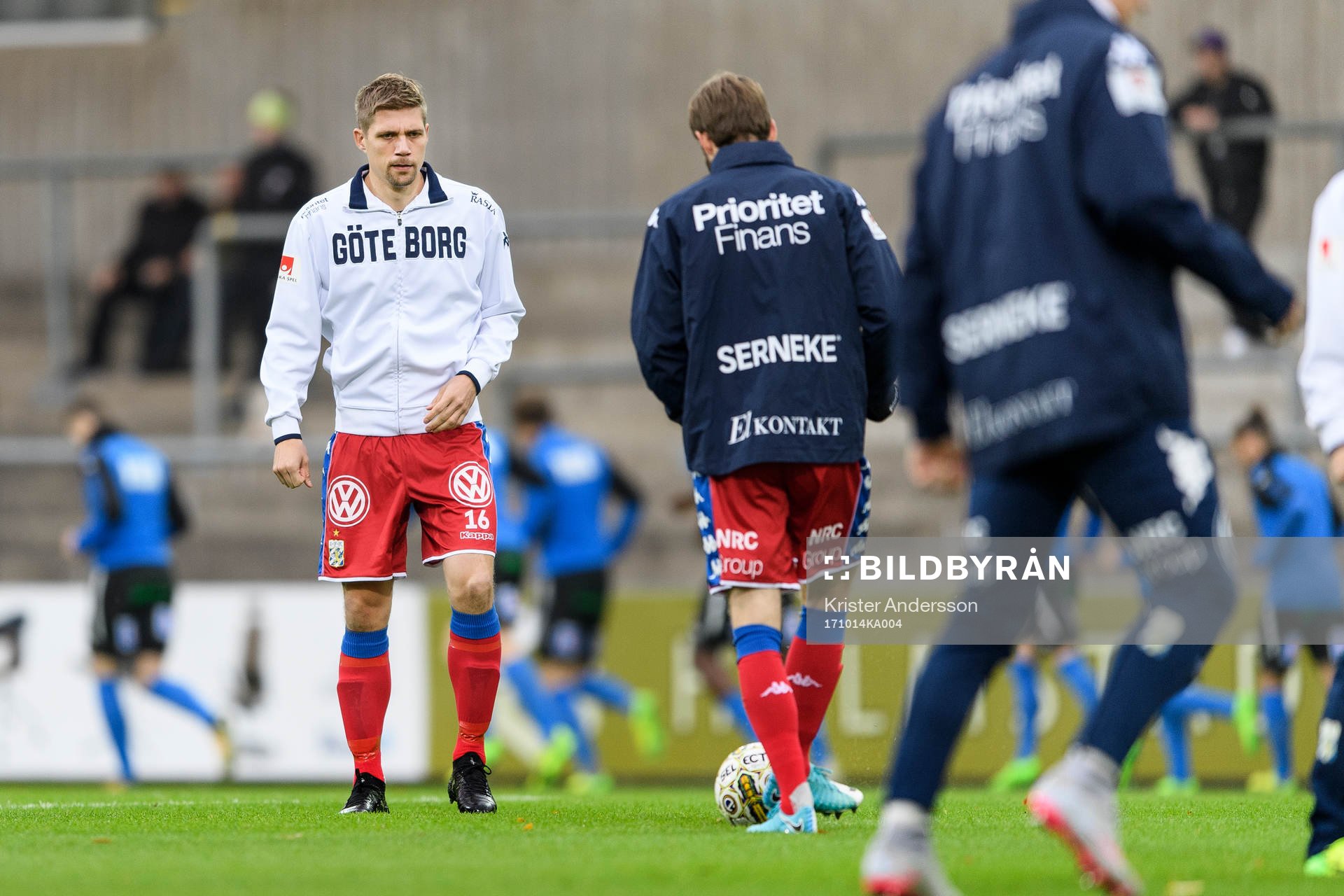 IFK Göteborgs Mikael Boman före fotbollsmatchen i