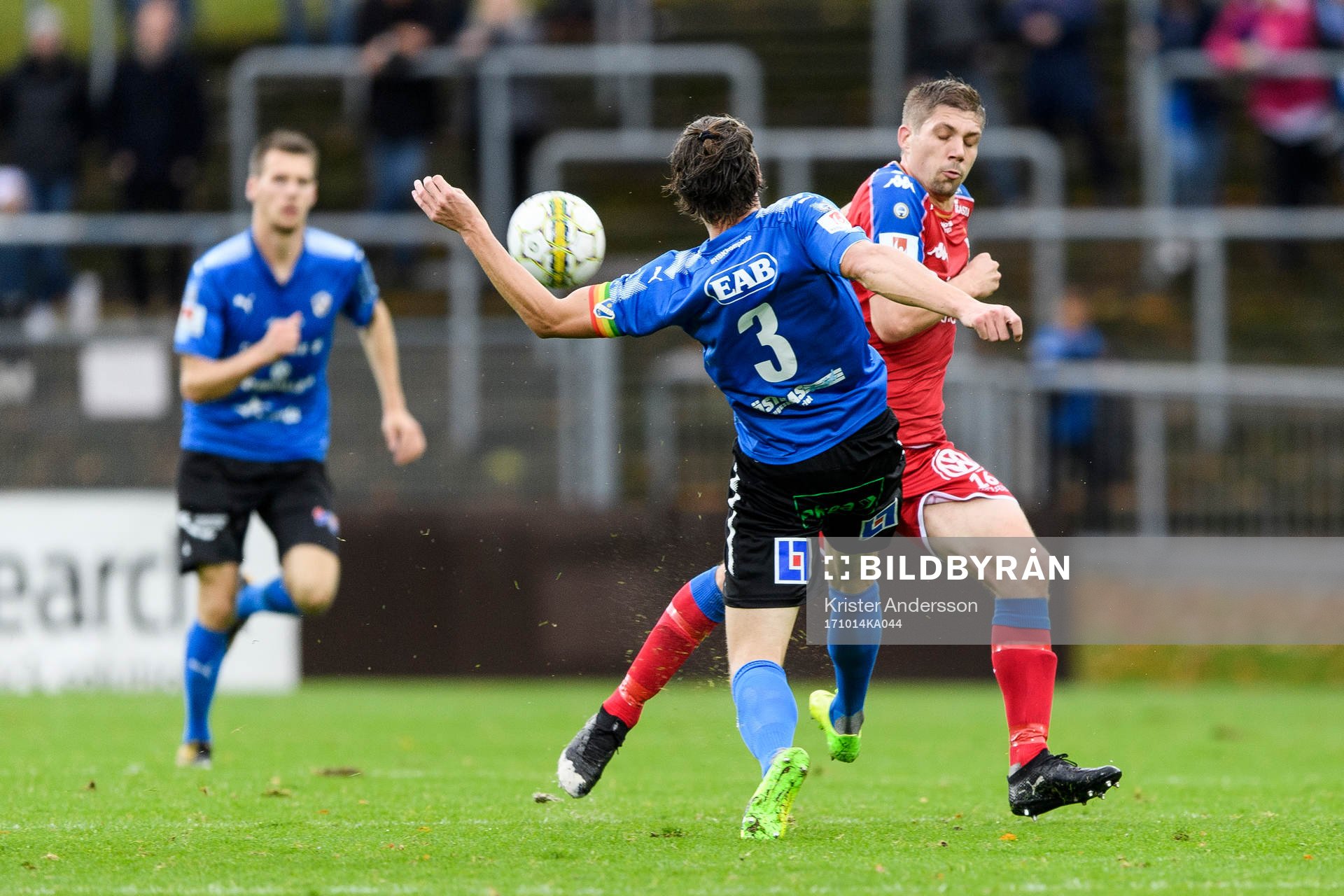 IFK Göteborgs Mikael Boman och Halmstads Fredrik Liverstam
