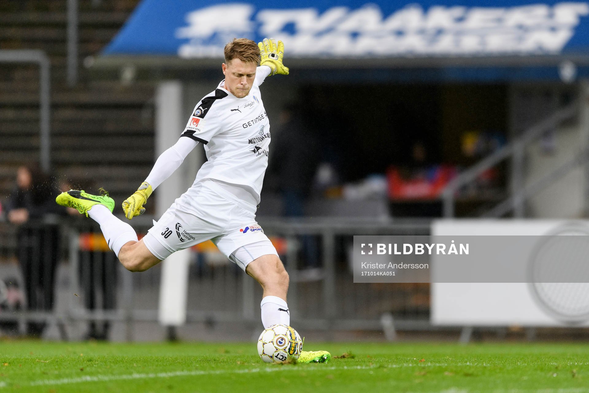 Halmstads målvakt Malkolm Nilsson
