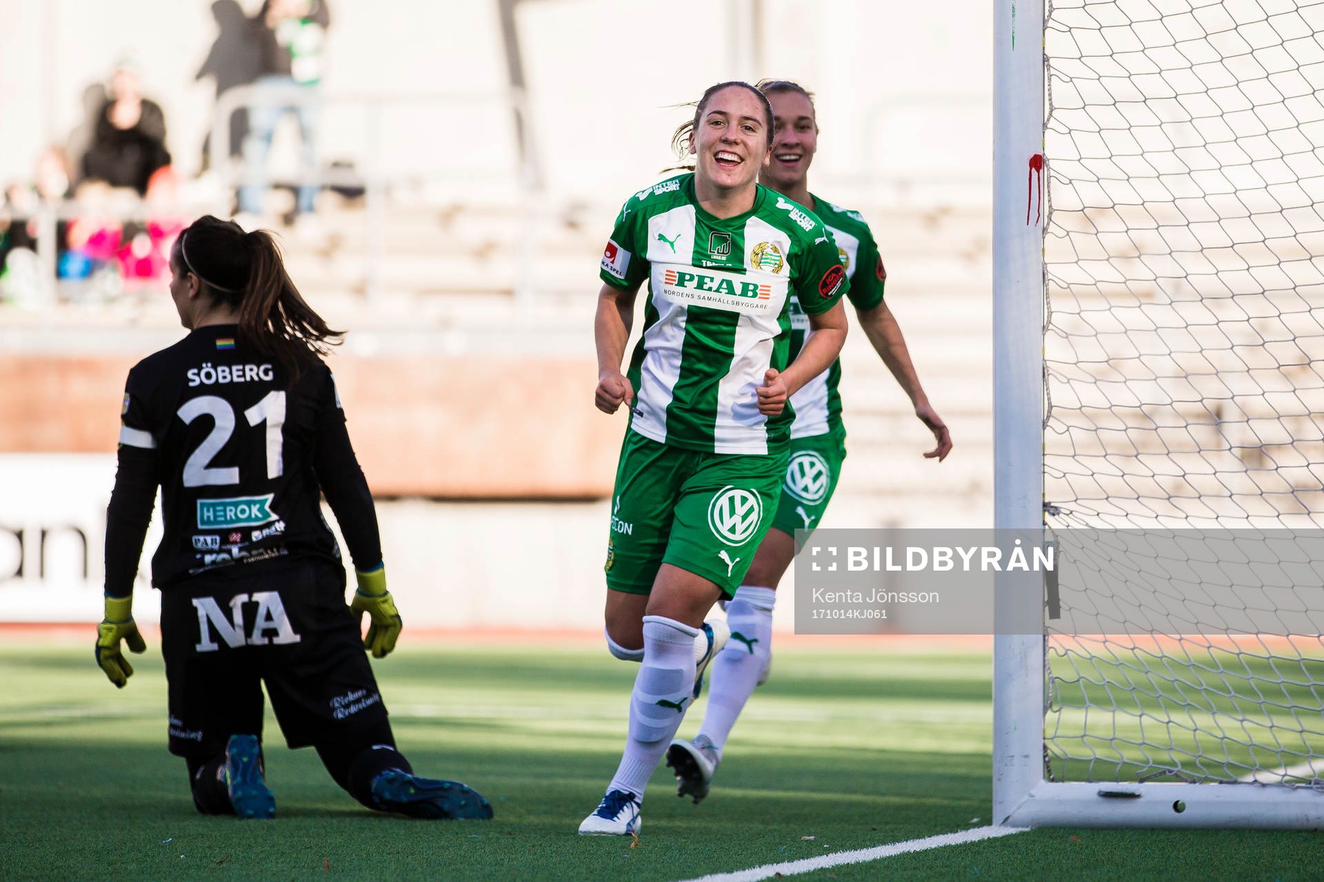 Hammarbys Alma Nygren jublar