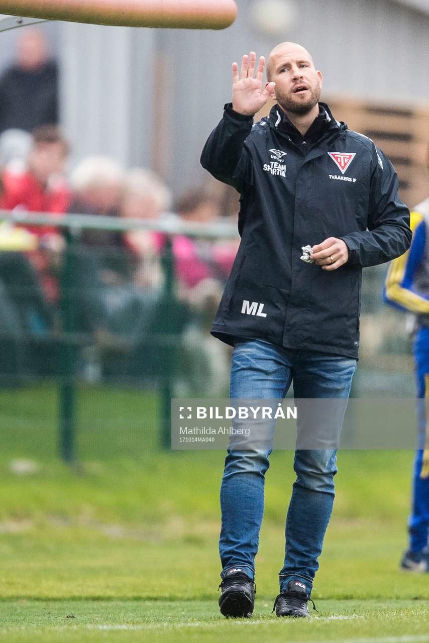 Tvååkers tränare Mattias Lindström