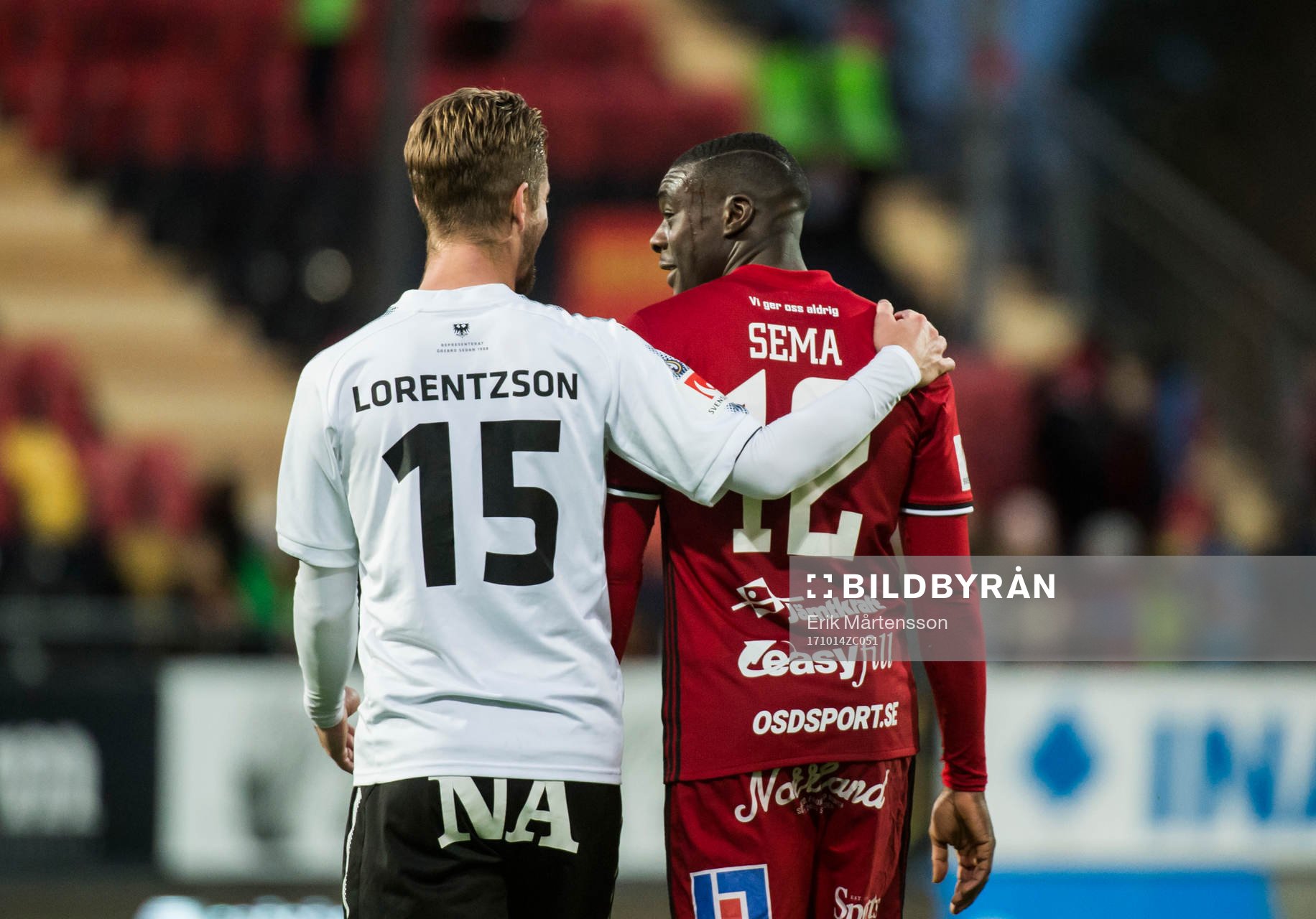 Örebros Martin Lorentzson och Östersunds Ken Sema