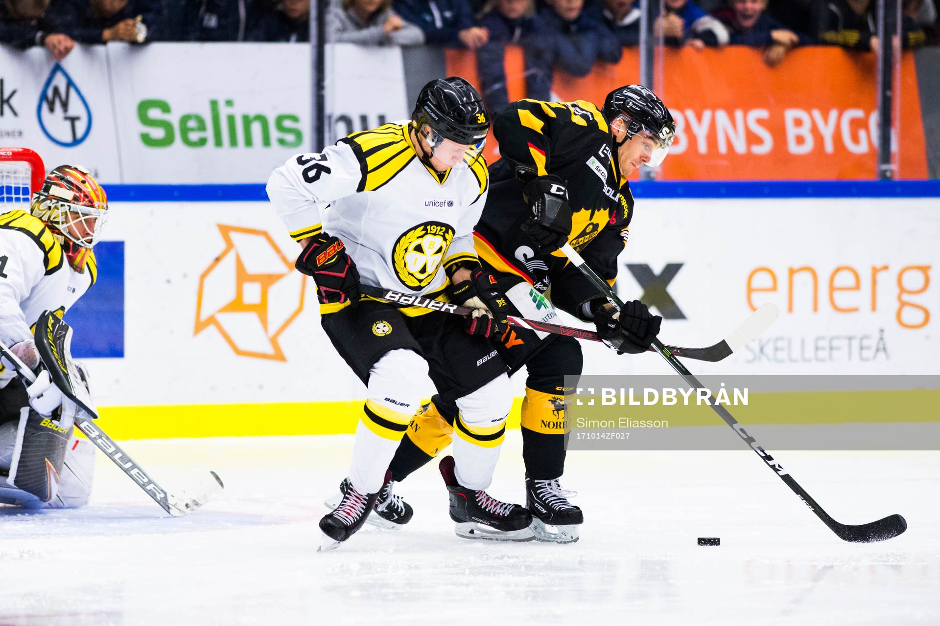 Brynäs Linus Ölund och Skellefteås Henrik Hetta