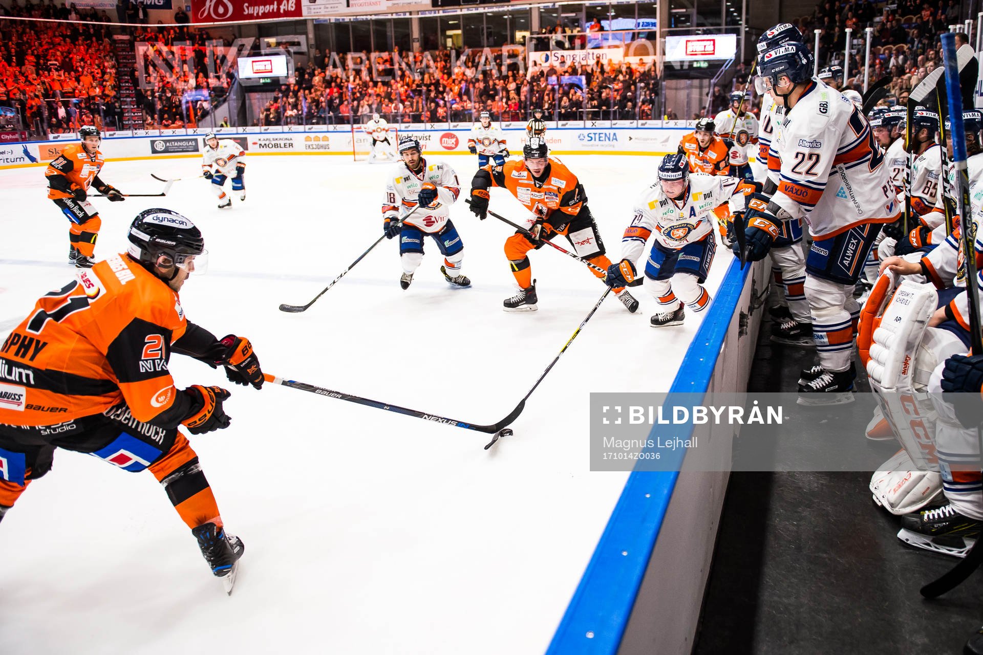 Karlskronas Cory Murphy, Morten Madsen och Växjös Tuomas