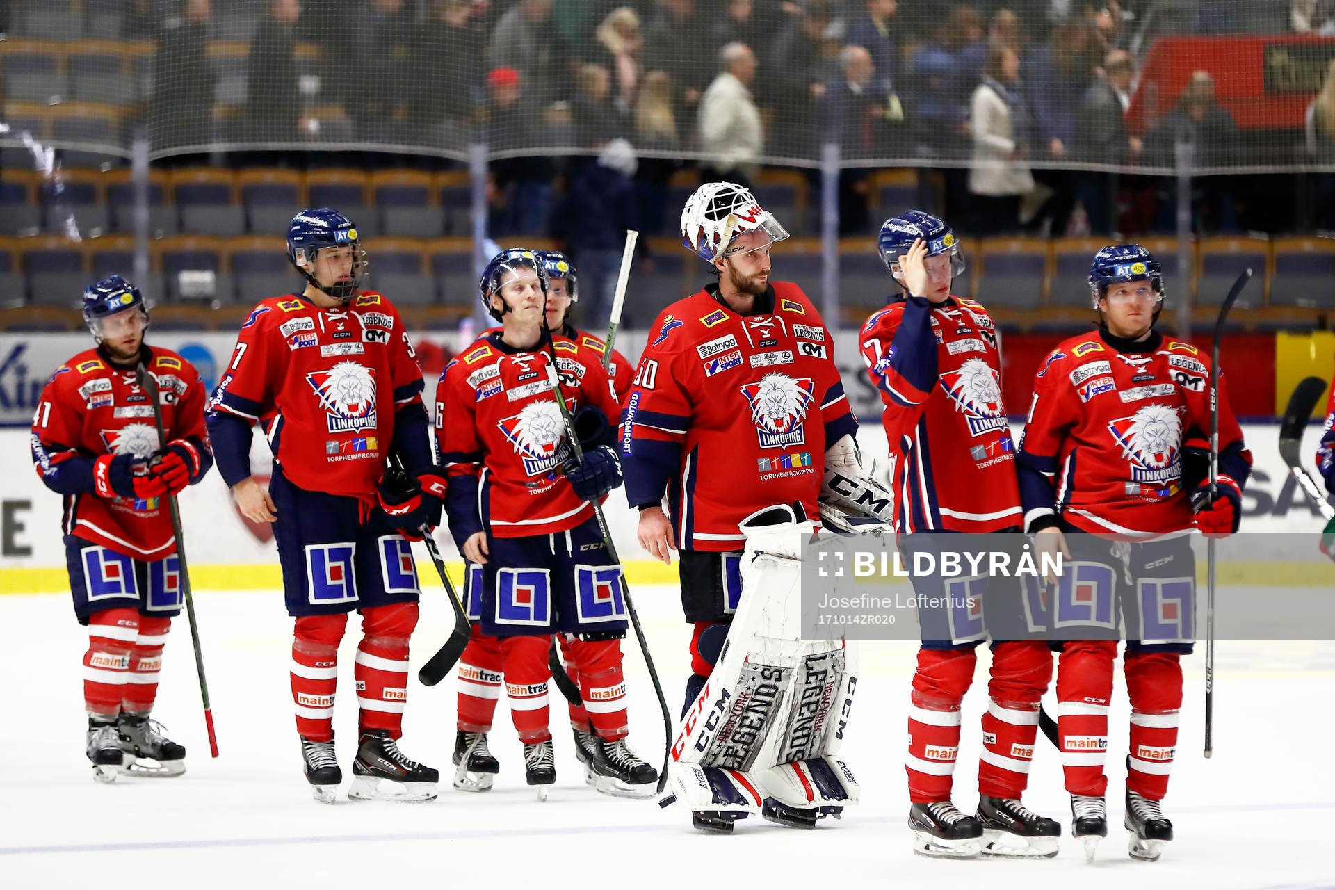 Linköpings målvakt Jonas Gustavsson med flera deppar