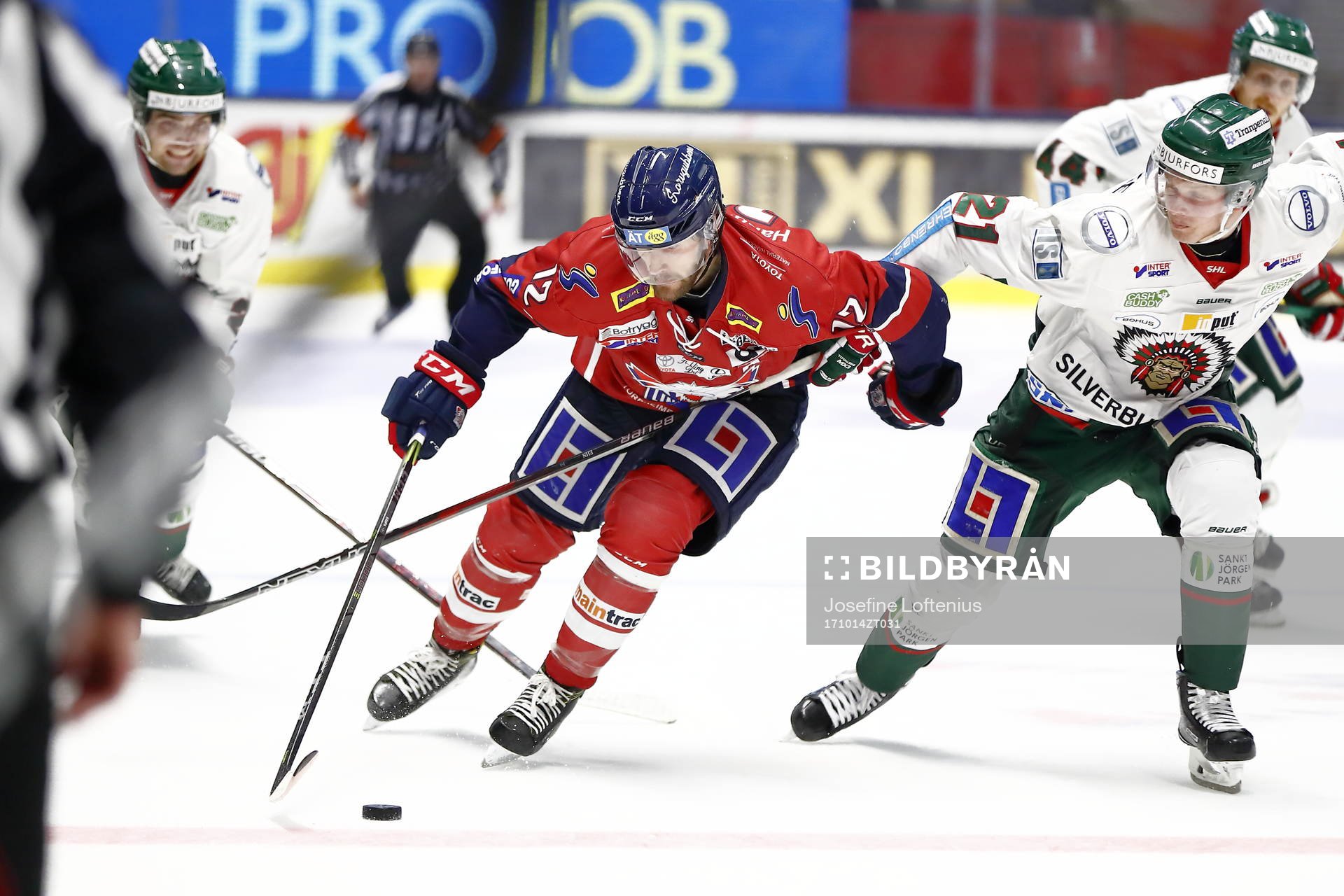 Linköpings Sebastian Karlsson och Frölundas Christoffer