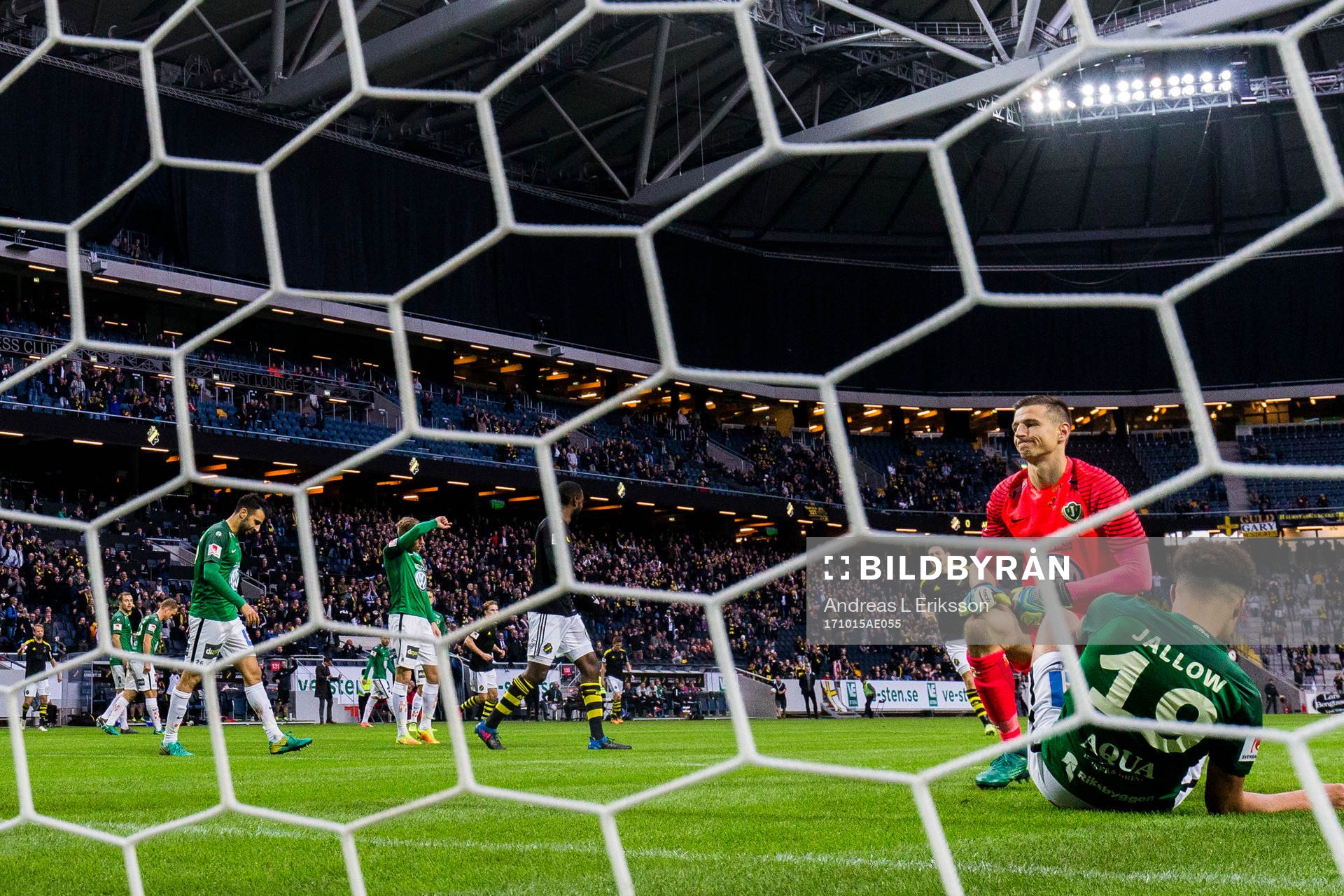 Jönköpings målvakt Evgeny Kobozev och Alexander Jallow