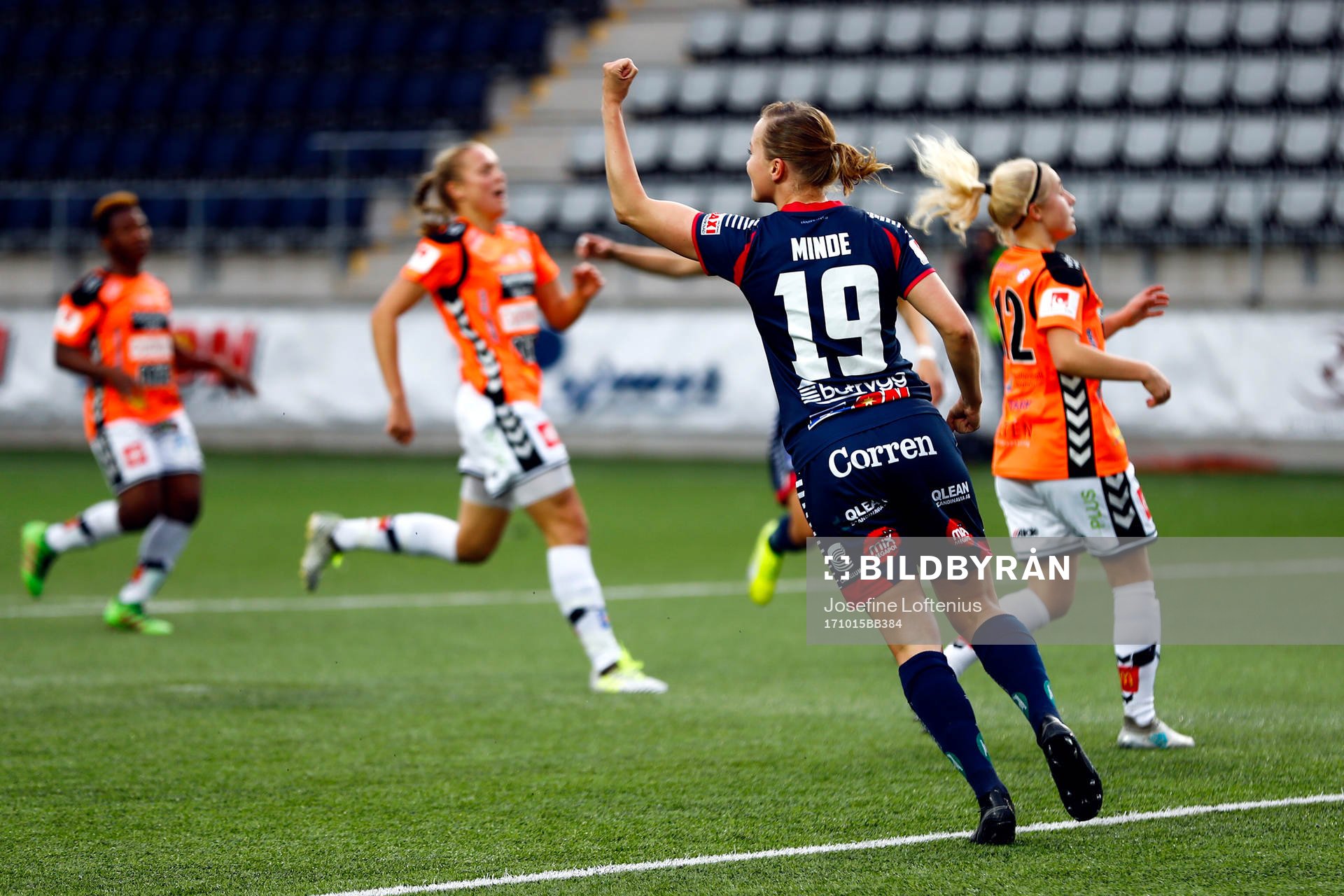 Linköpings Kristine Minde jublar