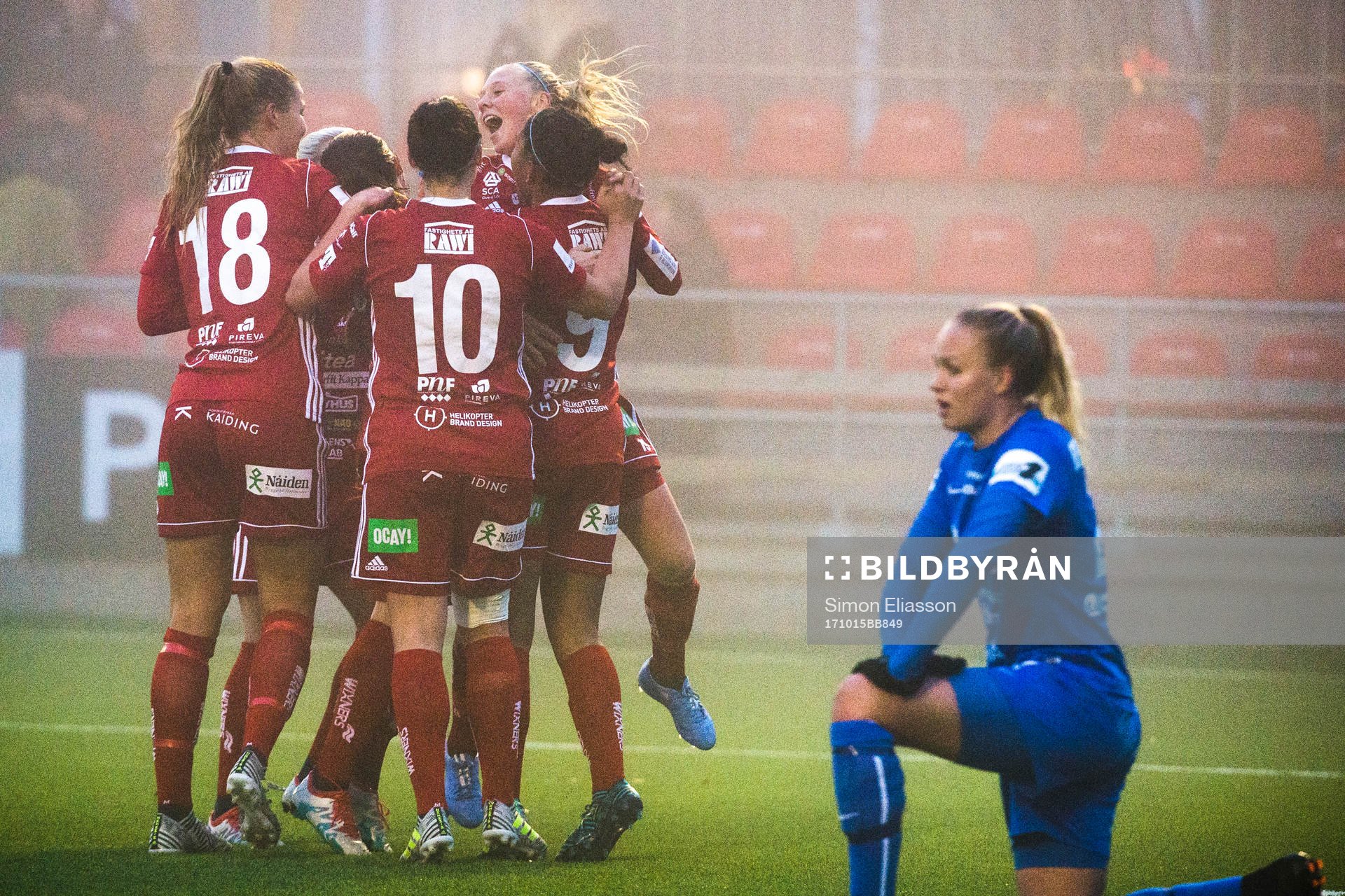 Piteåspelare jublar