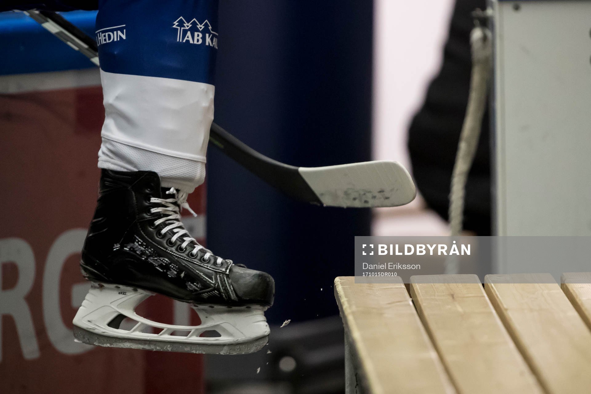 Skridsko innan ishockeymatchen i Hockeyallsvenskan mellan