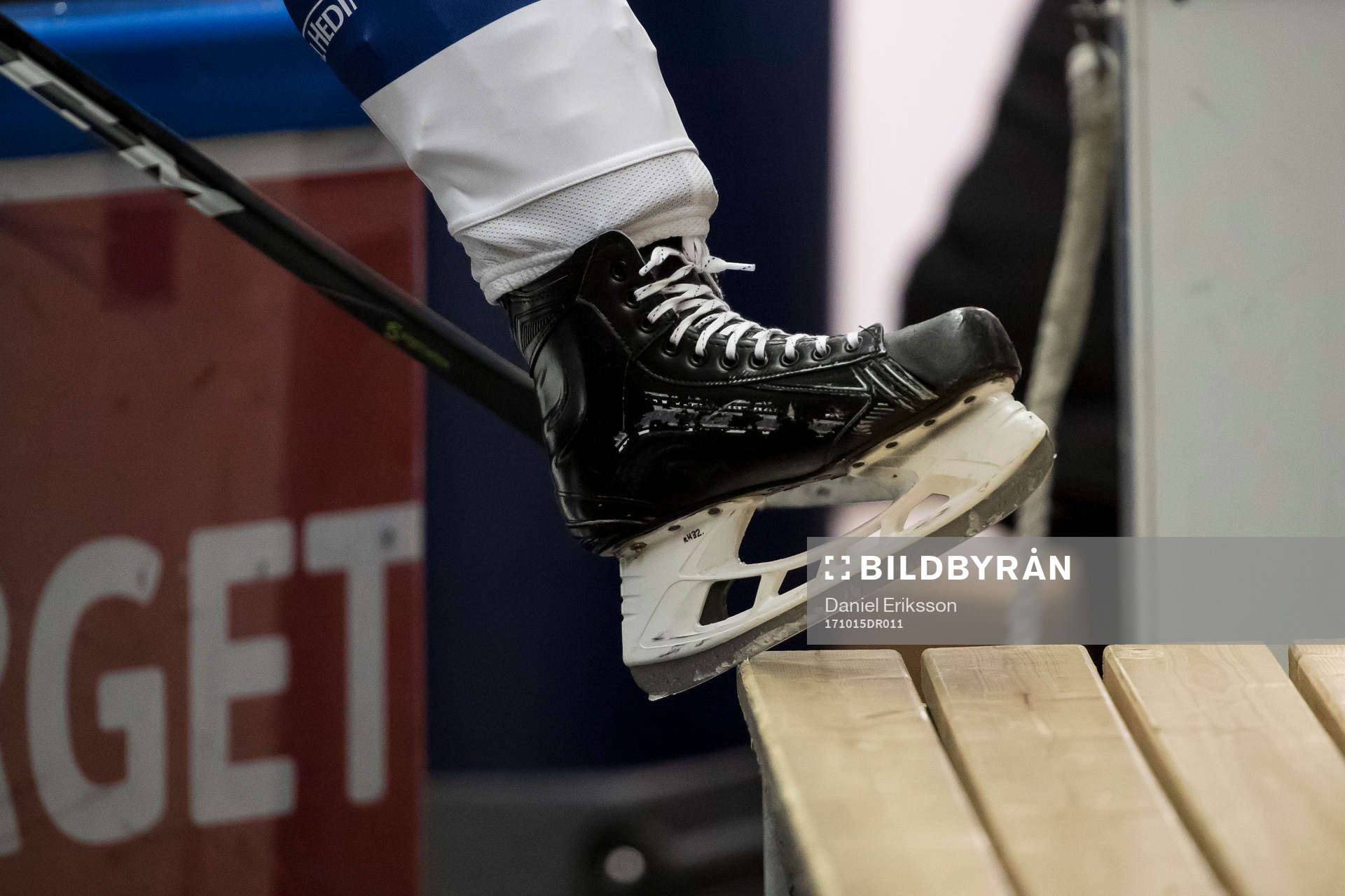 Skridsko innan ishockeymatchen i Hockeyallsvenskan mellan