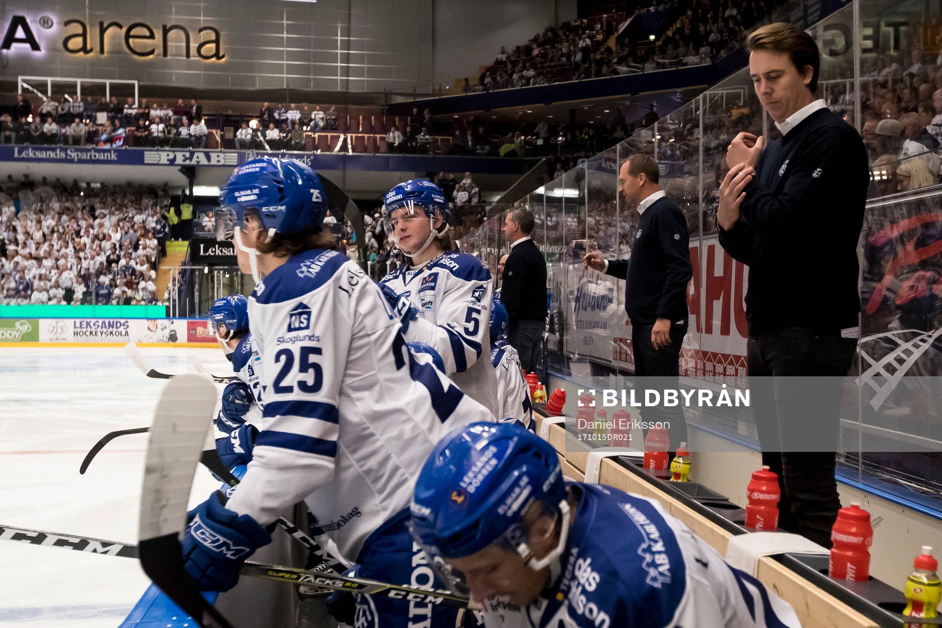 Leksands assisterande tränare Elias Granath i