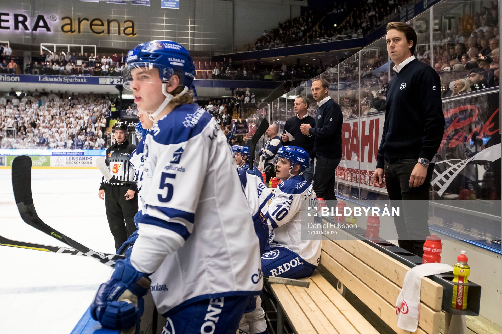 Leksands assisterande tränare Elias Granath   i