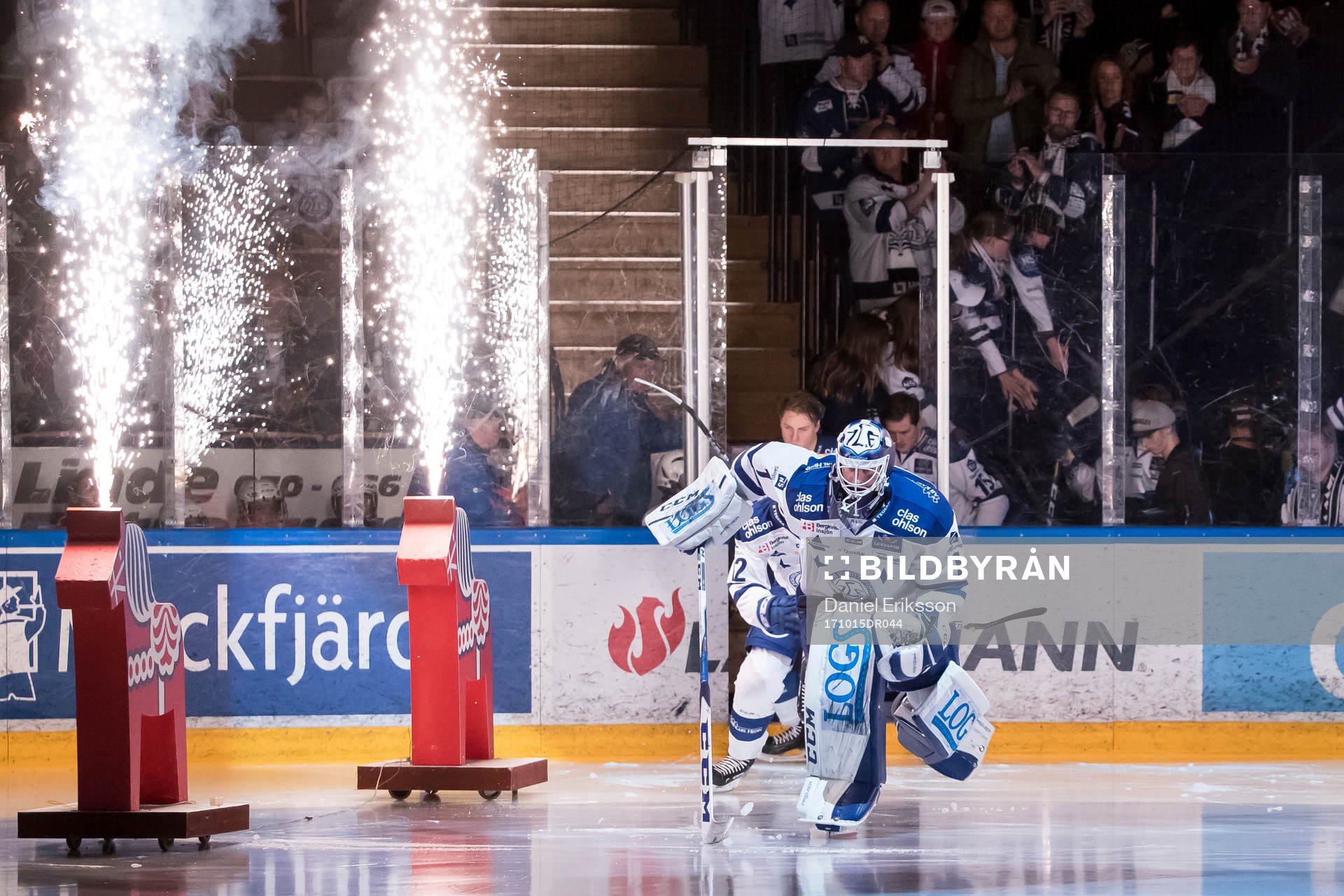 Leksands målvakt Tex Williamsson gör entre i