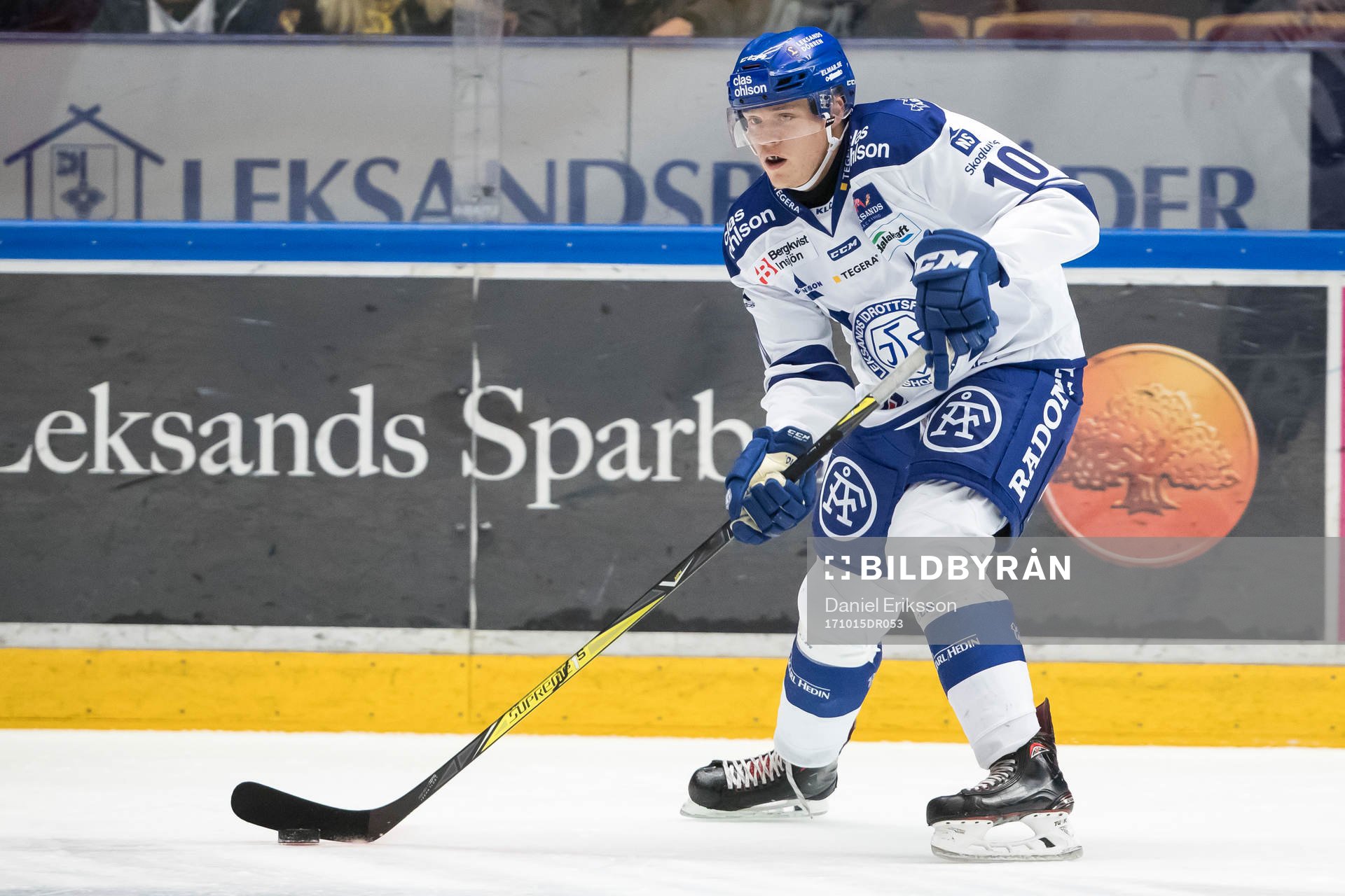 Leksands Johannes Johannessen  i ishockeymatchen i