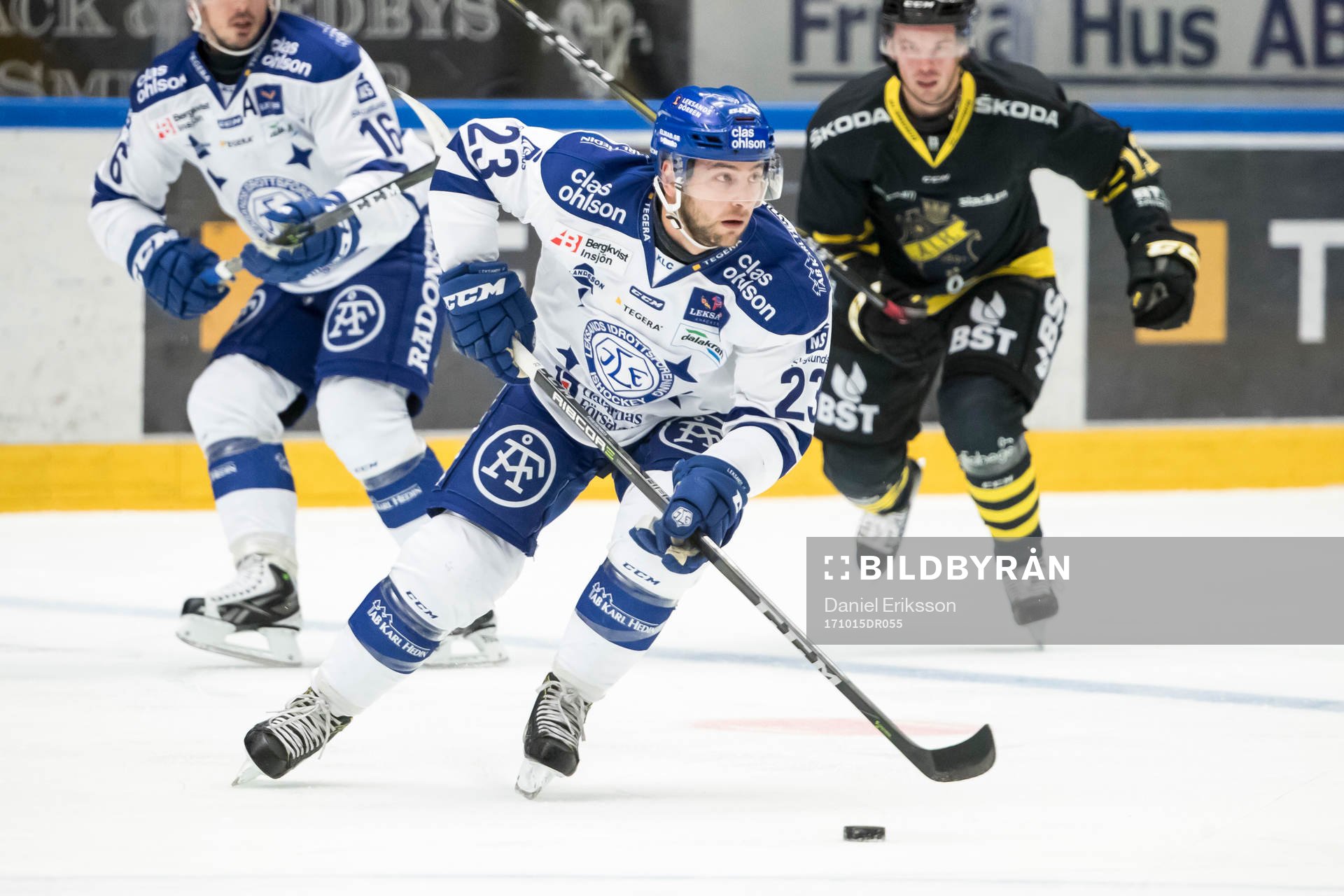 Leksands Alex Friesen  i ishockeymatchen i