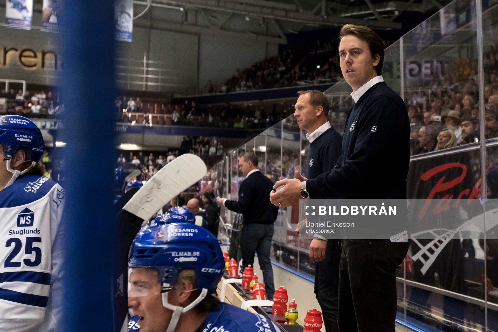 Leksands assisterande tränare Elias Granath   i