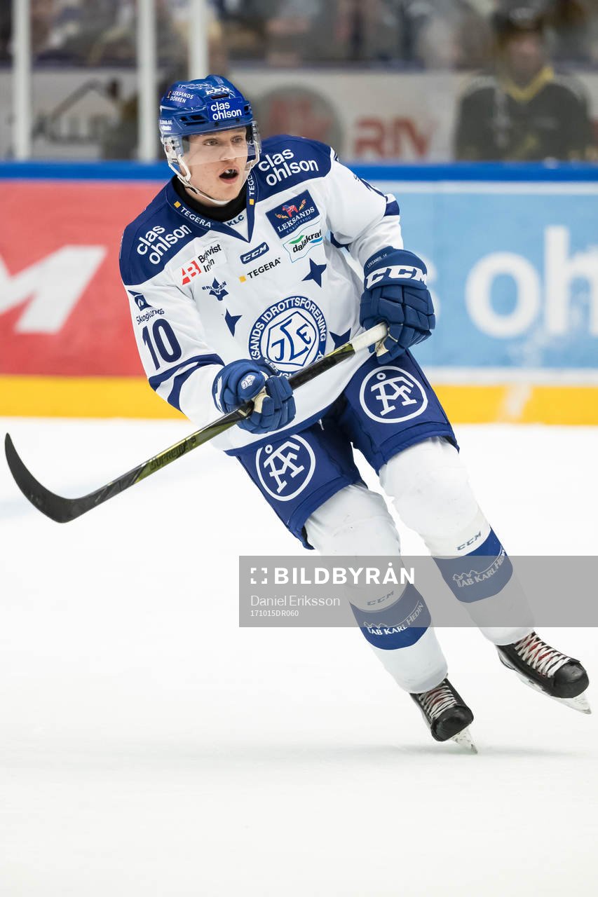 Leksands Johannes Johannessen  i ishockeymatchen i