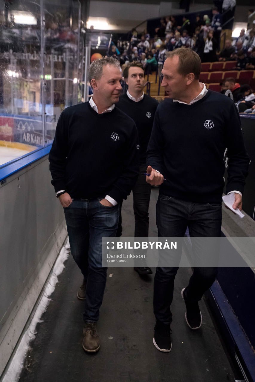 Leksands tränare Jens Nielsenoch målvaktstränare Jonas