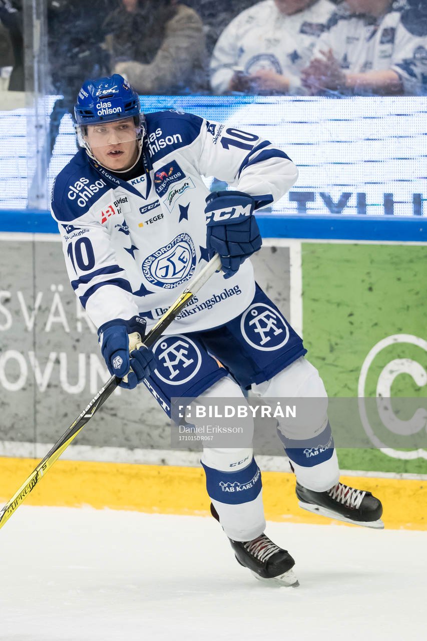 Leksands Johannes Johannessen  i ishockeymatchen i