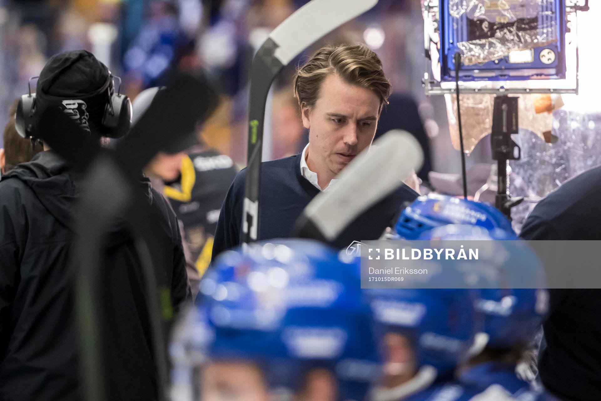 Leksands assisterande tränare Elias Granath   i