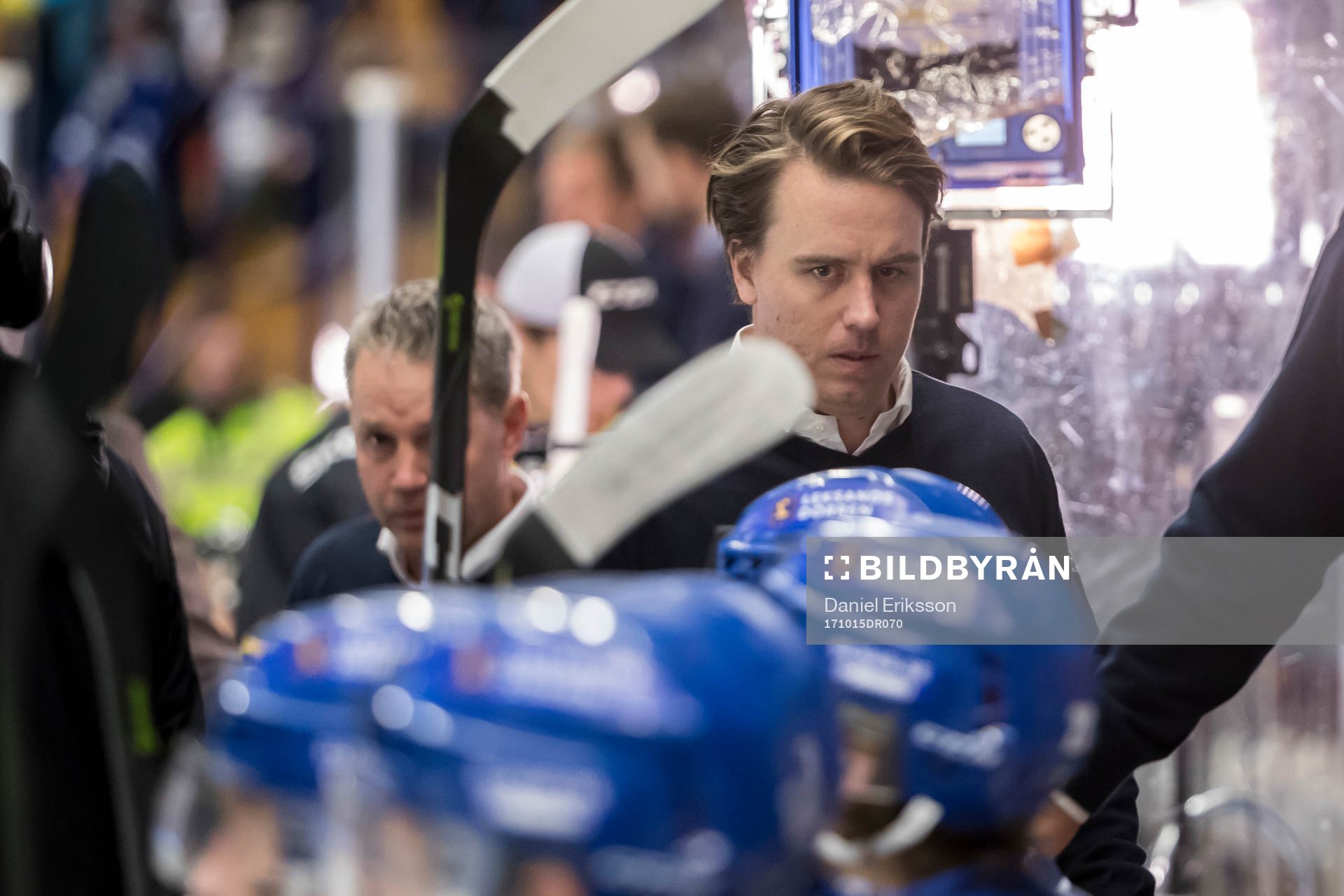 Leksands assisterande tränare Elias Granath   i