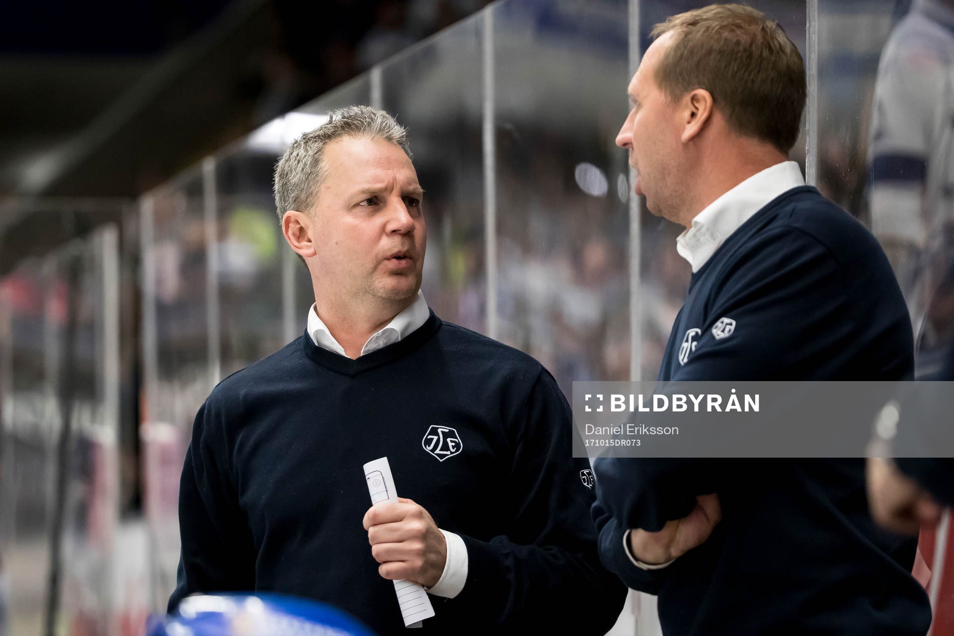 Leksands tränare Jens Nielsen och målvaktstränare Jonas
