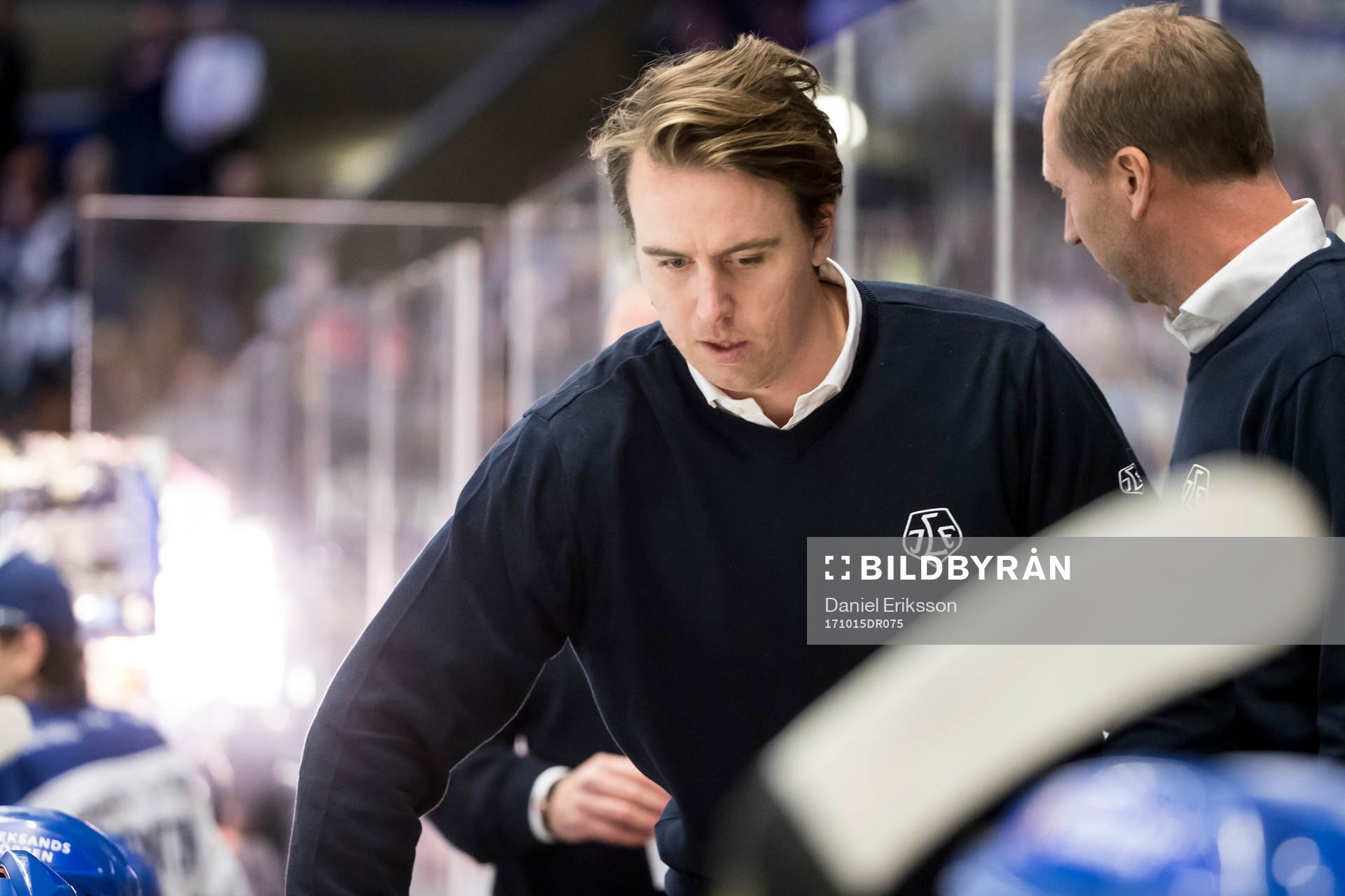 Leksands assisterande tränare Elias Granath   i