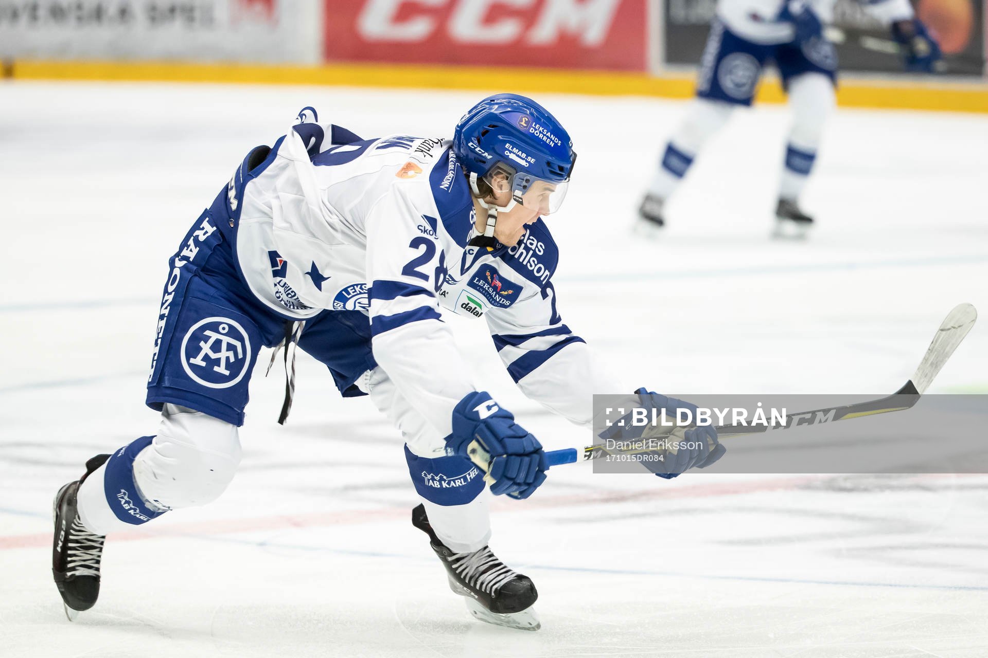 Leksands William Wikman  i ishockeymatchen i