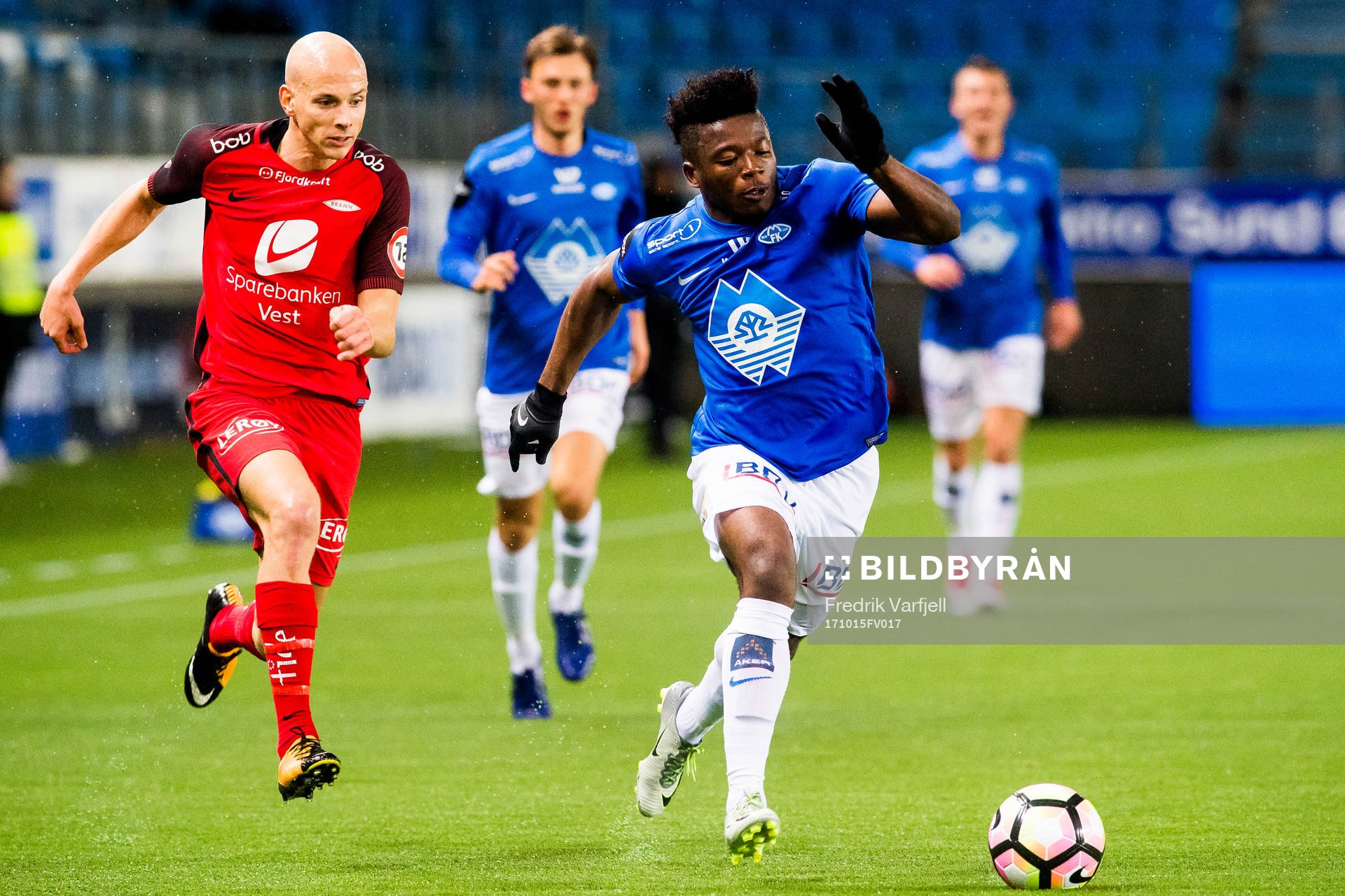 Ruben Kristiansen of Brann and Thomas Olivier Amang Kegueni
