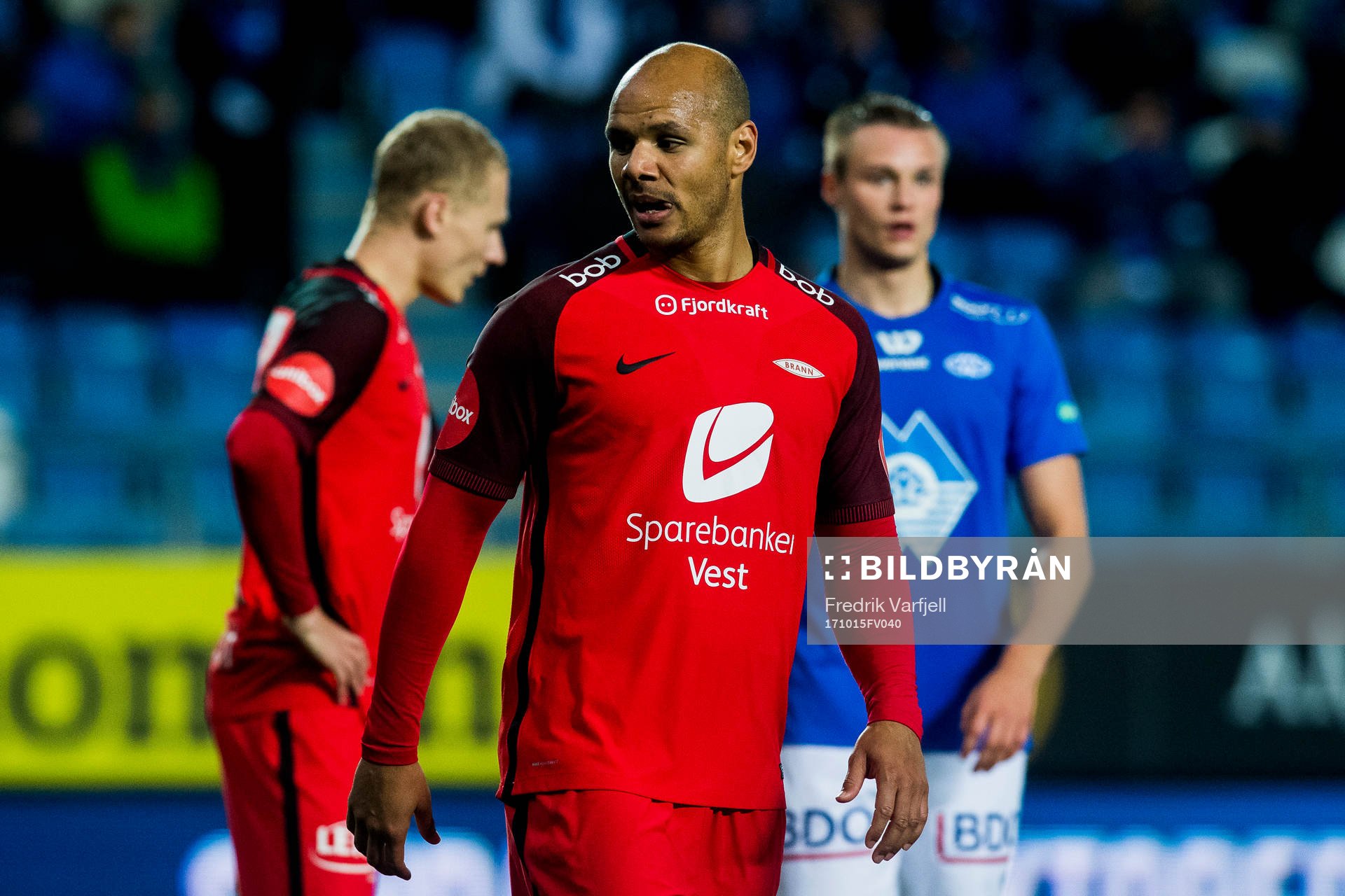 Daniel Braaten of Brann looks dejected