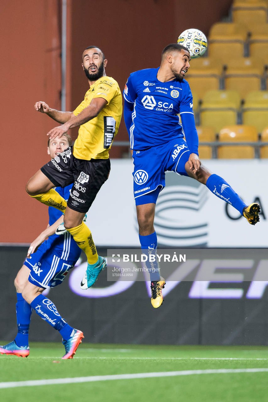 Elfsborgs Issam Jebali och Sundsvalls Noah Sonko Sundberg