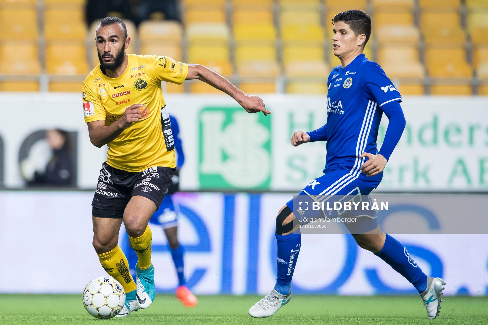 Elfsborgs Issam Jebali och Sundsvalls David Batanero