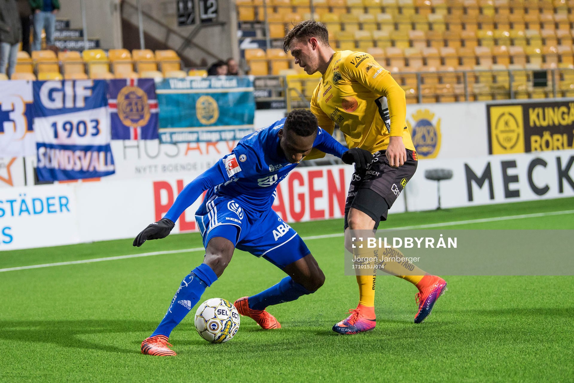 Elfsborgs Jesper Manns och Sundsvalls Peter Wilson