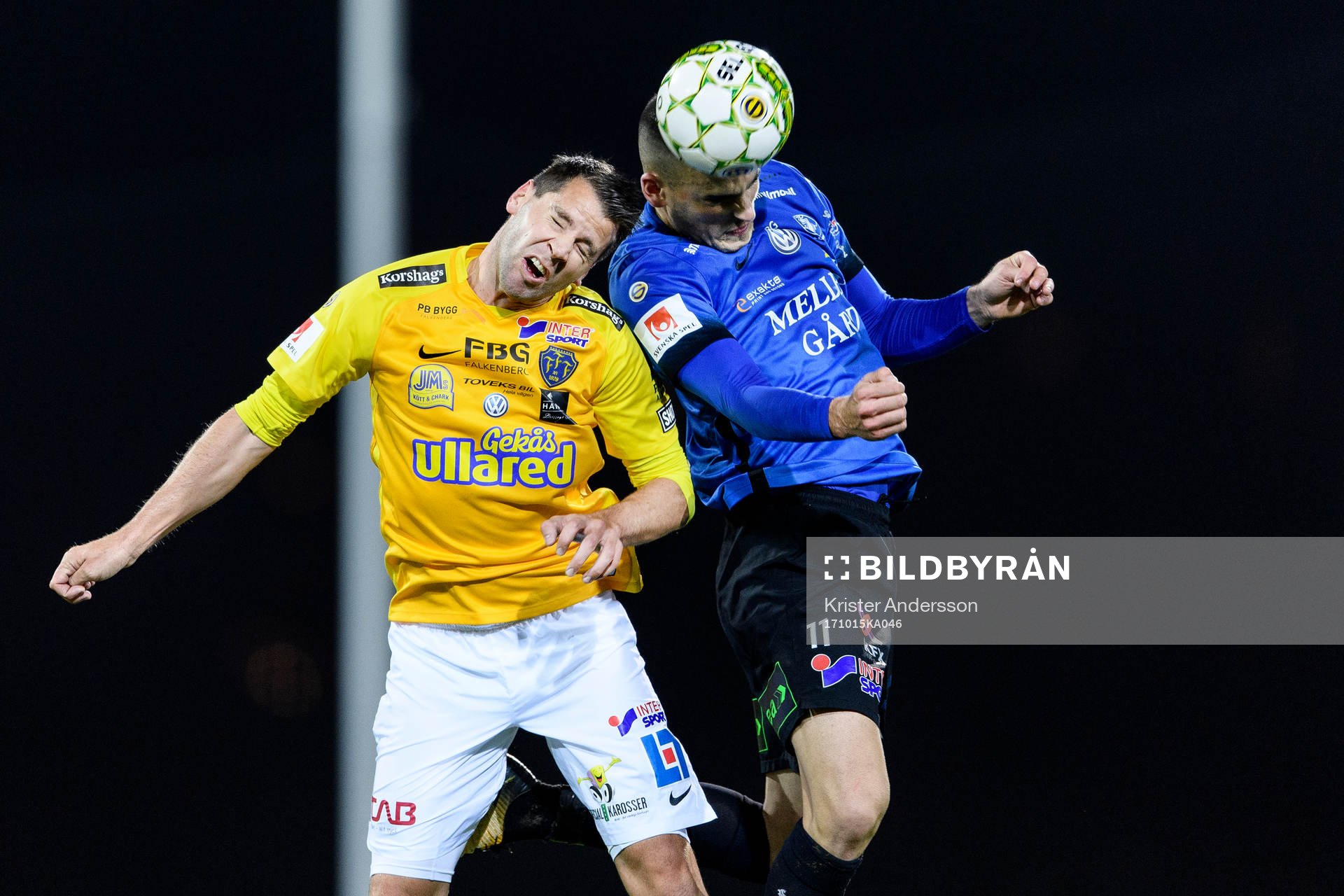 Falkenbergs Stefan Rodevåg och Trelleborgs Dino Islamovic