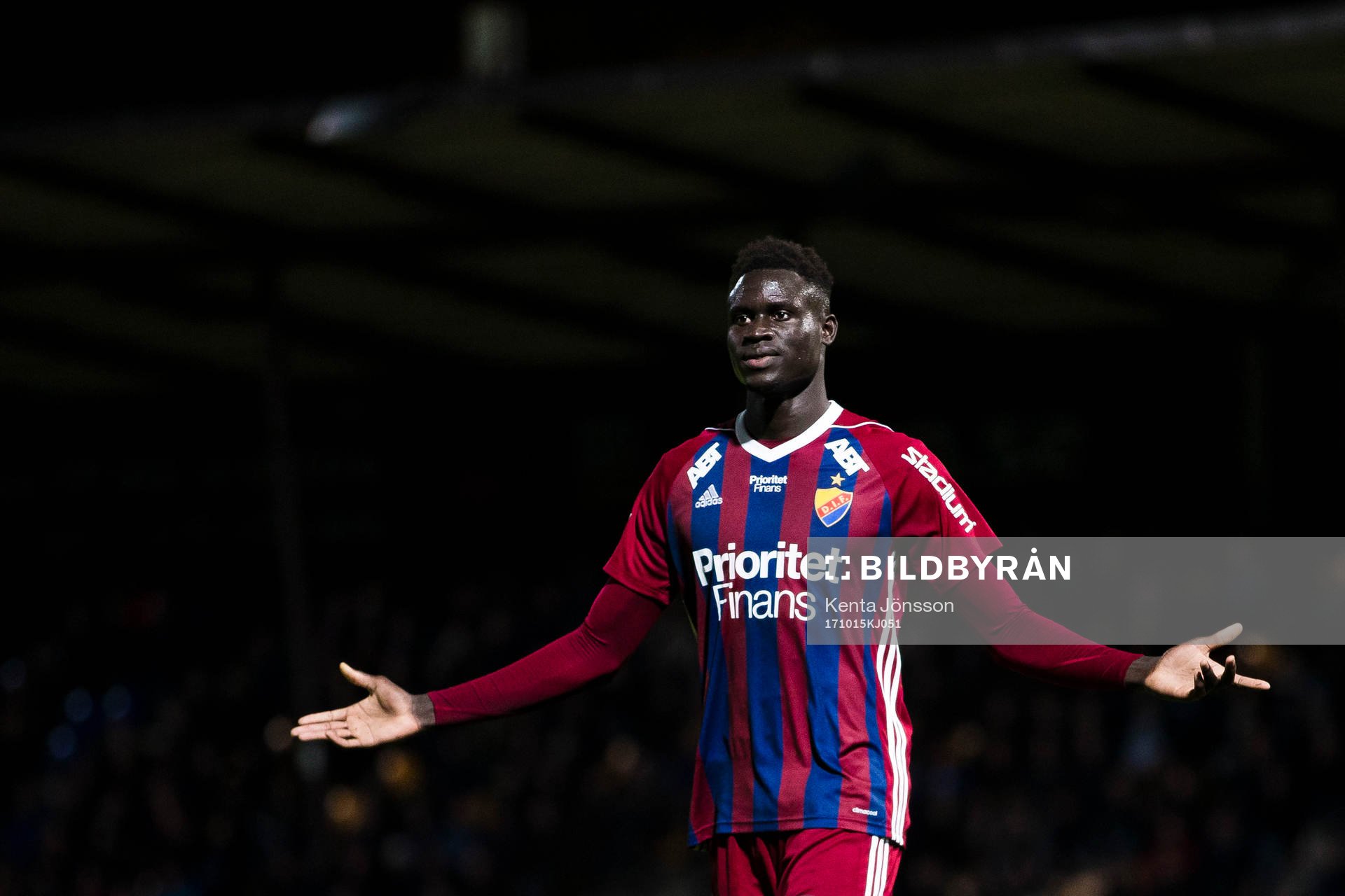 Djurgårdens Aliou Badji deppar