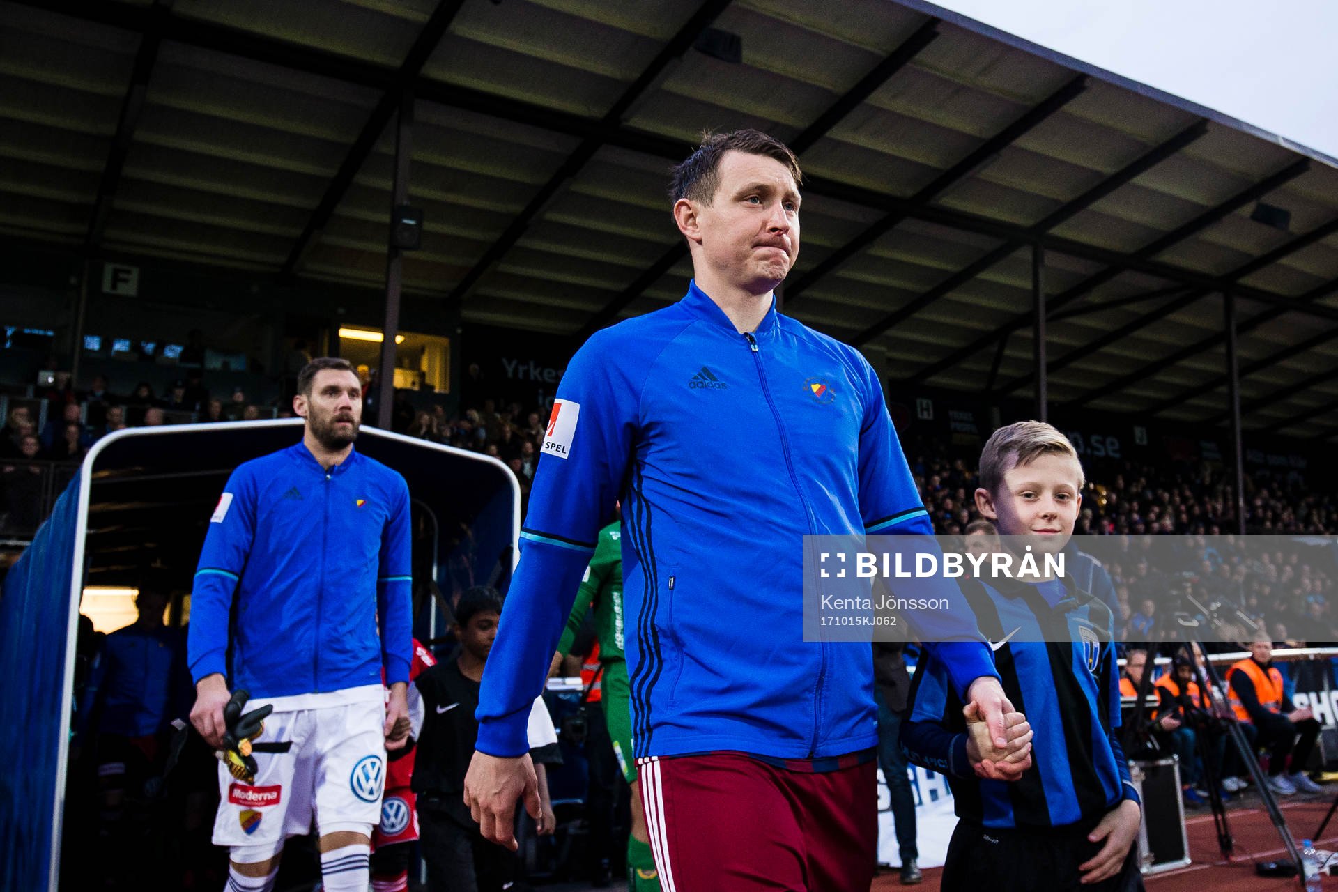 Djurgårdens Kim Källström och målvakt Andreas Isaksson