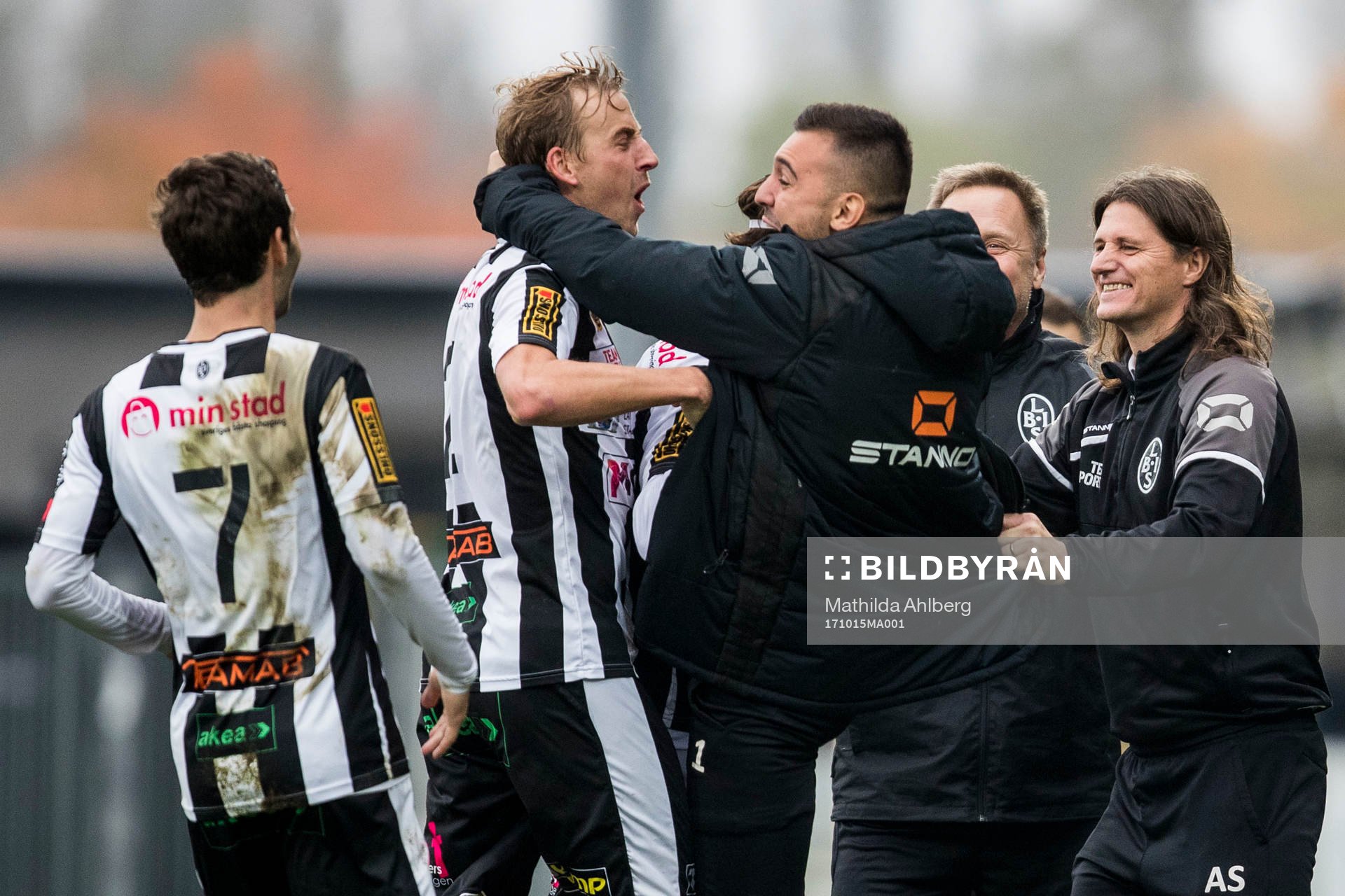 Landskronas spelare jublar