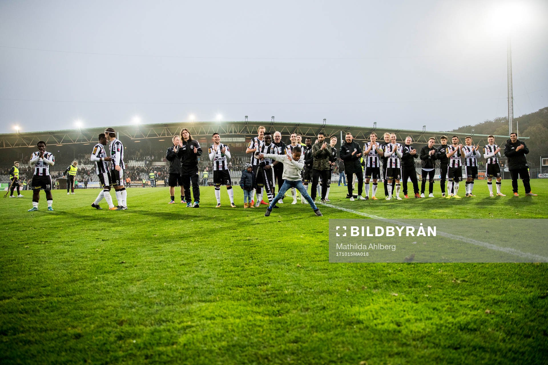 Landskronas spelare jublar