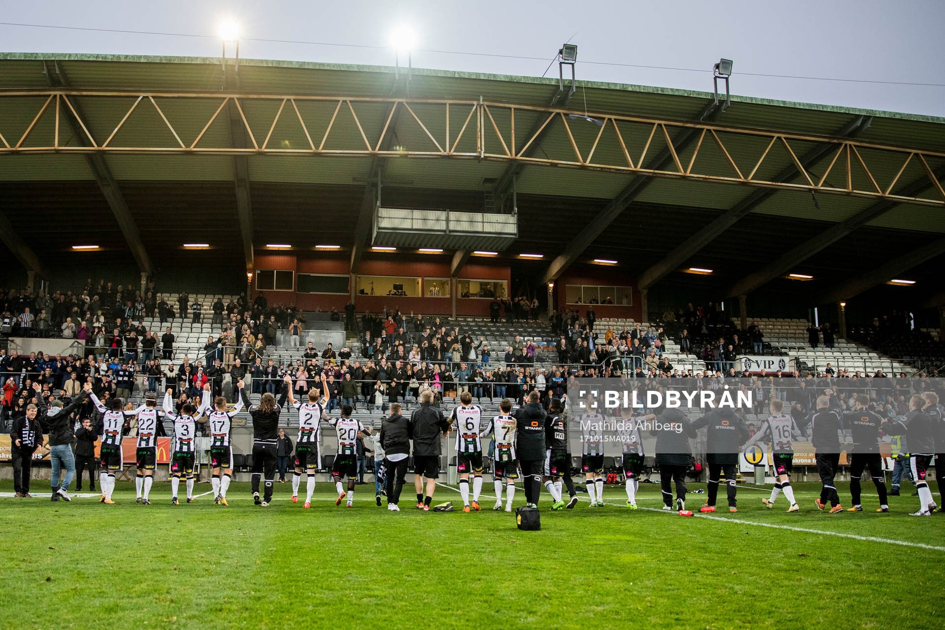 Landskronas spelare jublar