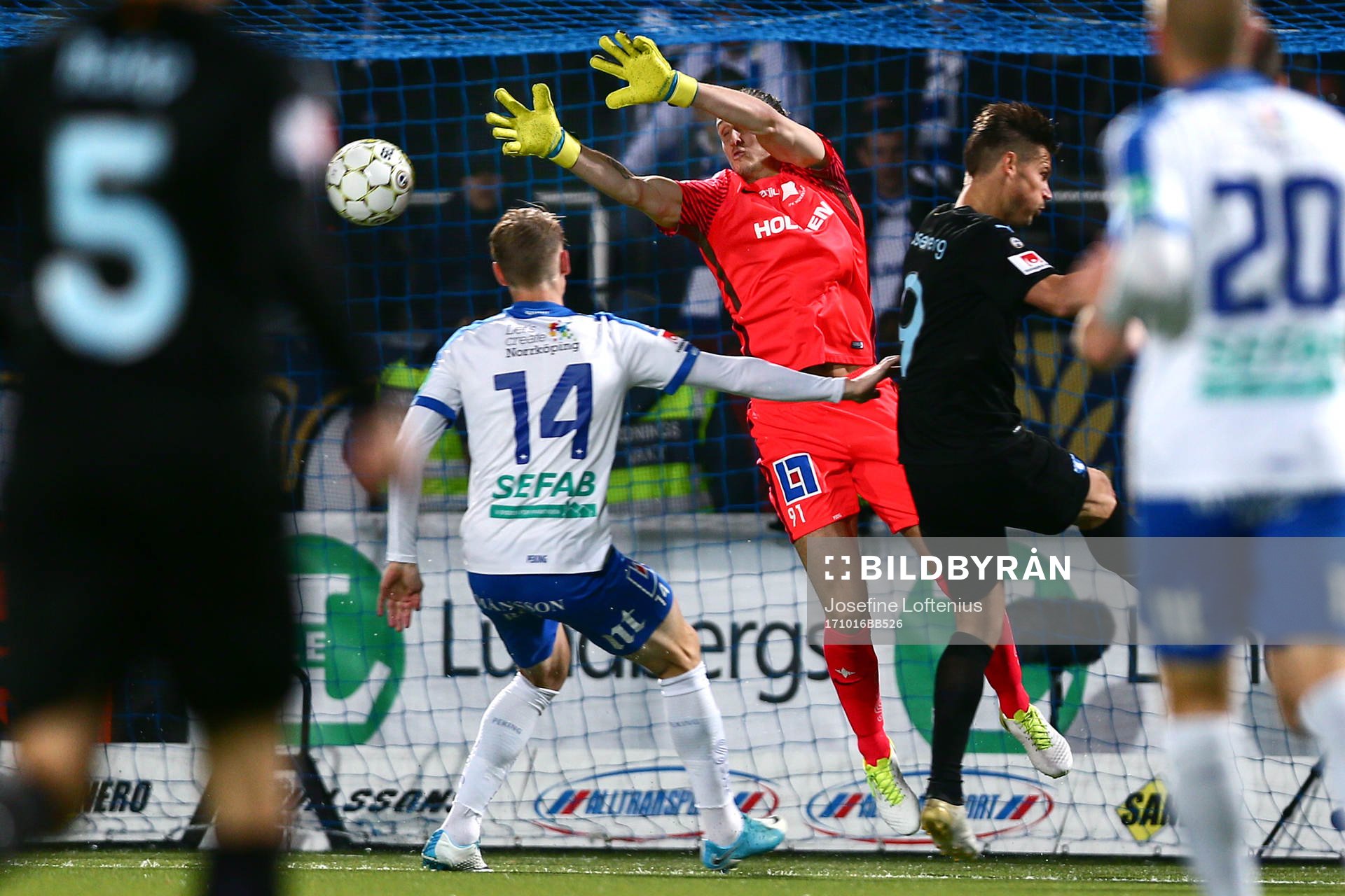 Norrköpings målvakt David Mitov Nilsson