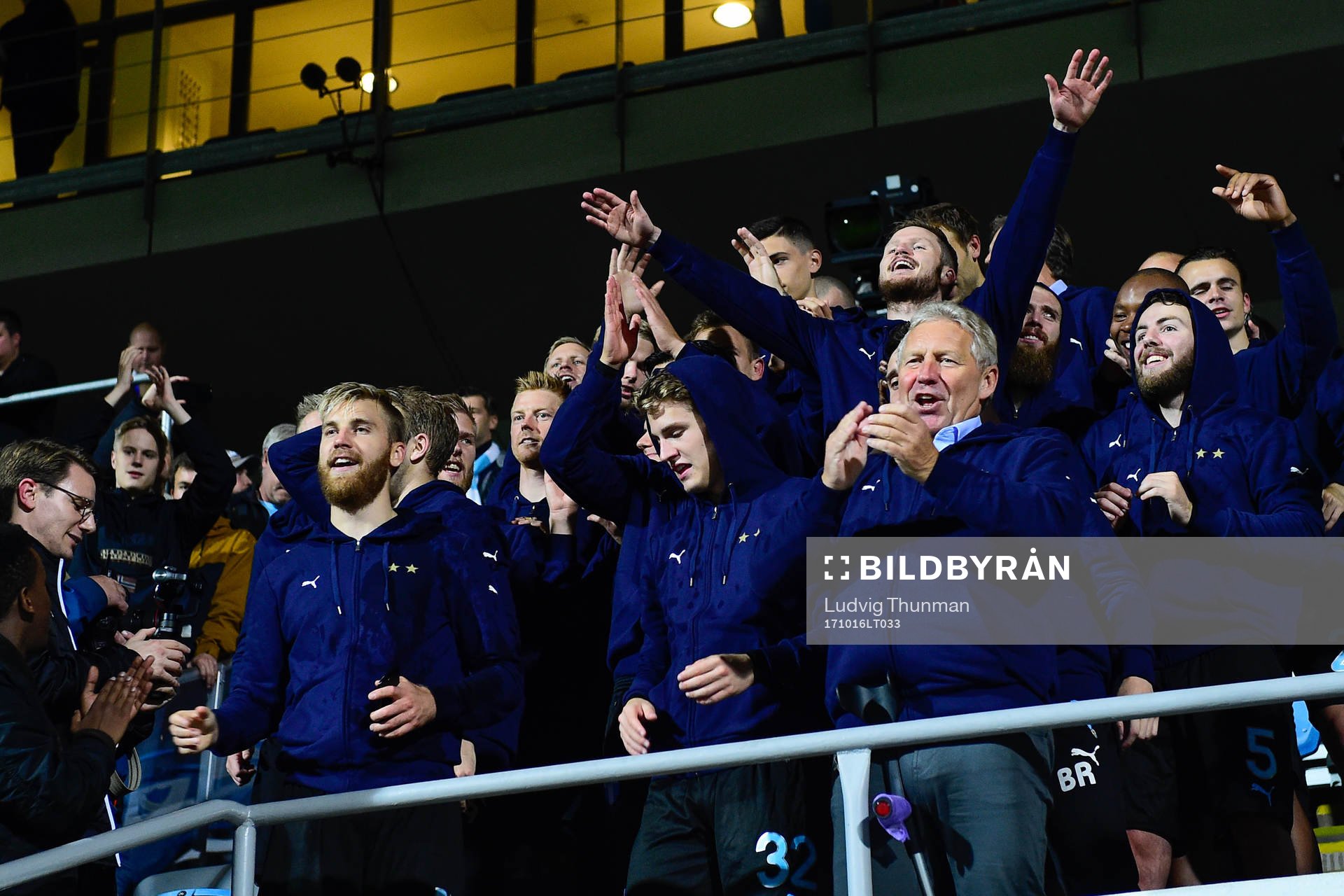 Malmö FFs spelare jublar